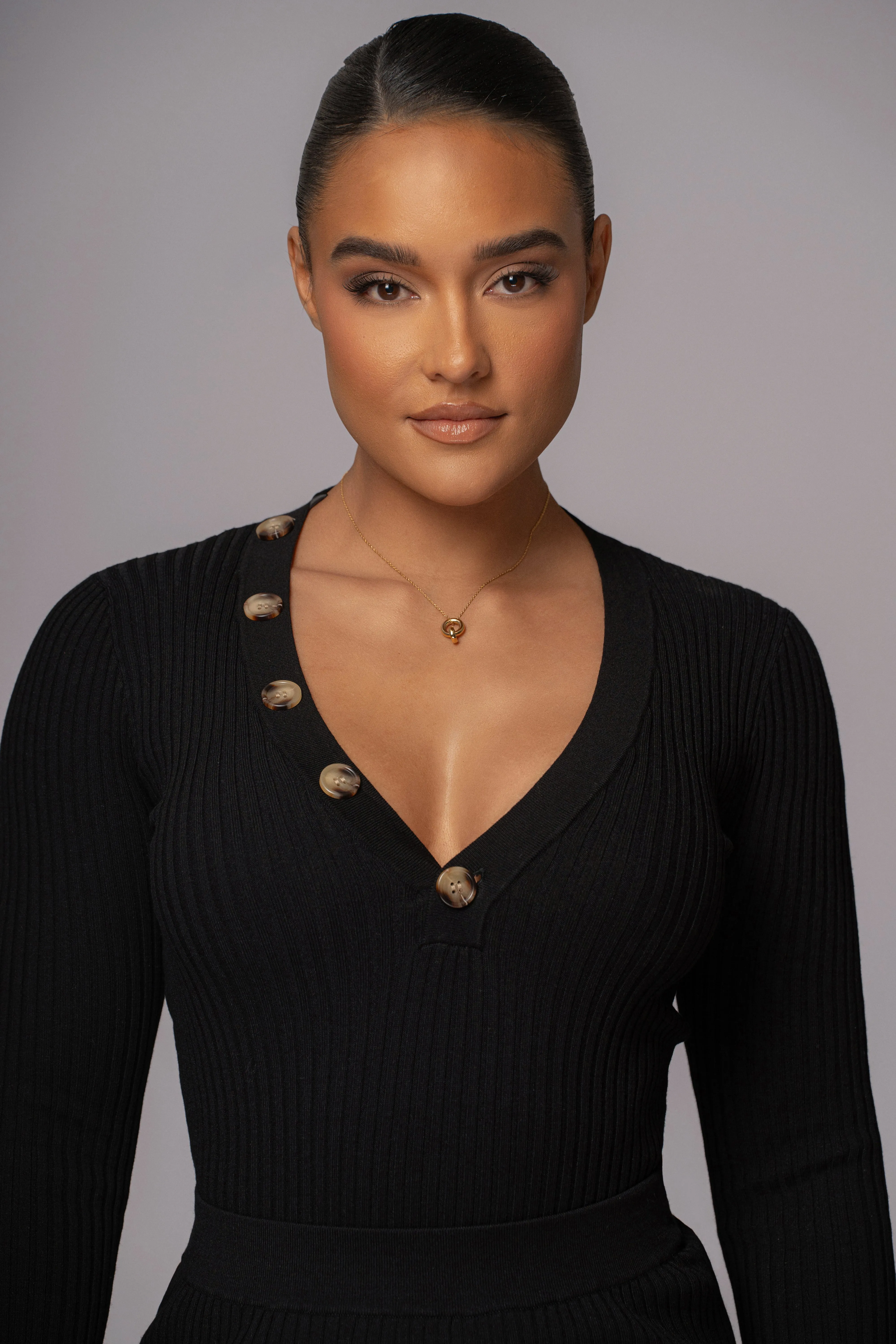 Black Jessy Ribbed Skirt Set sold by JLUXLABEL product image thumbnail 4