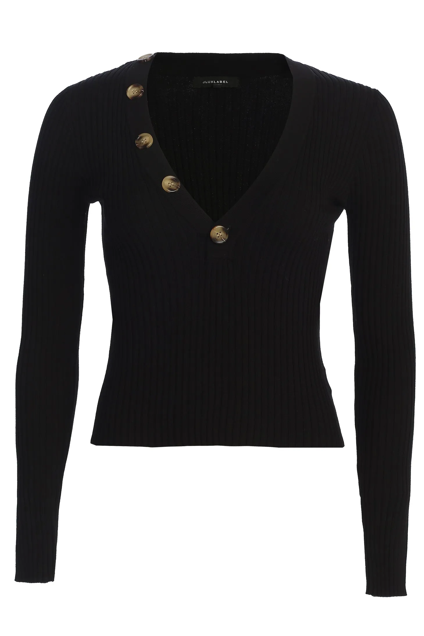 Black Jessy Ribbed Skirt Set sold by JLUXLABEL product image thumbnail 3