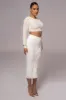 Milk Merine Knit Midi Skirt sold by JLUXLABEL