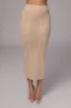 Taupe Jasmina Knit Skirt sold by JLUXLABEL