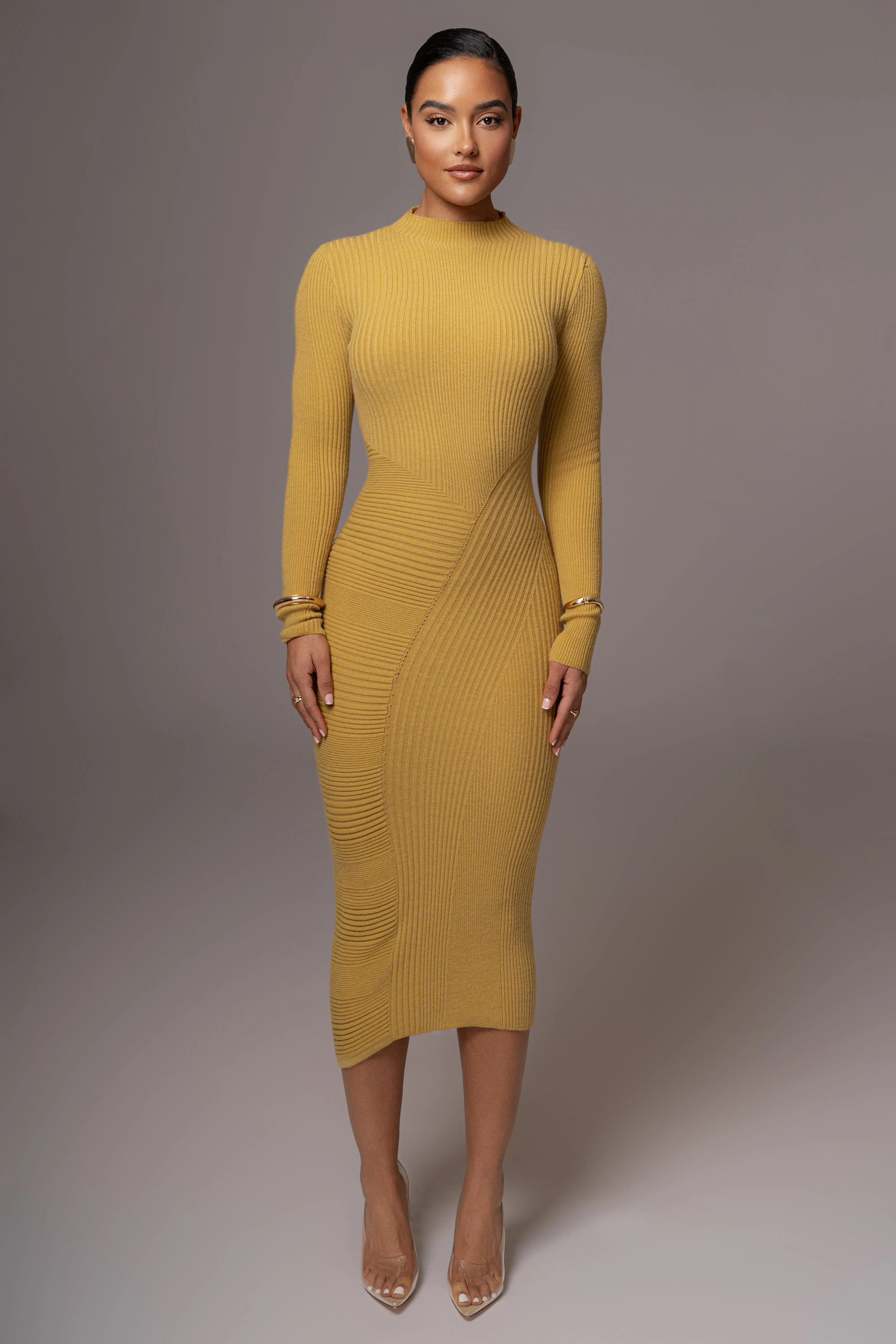 Lime Eliz Midi Dress sold by JLUXLABEL