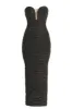 Black/Gold Metallic Mesh Maxi Dress sold by JLUXLABEL
