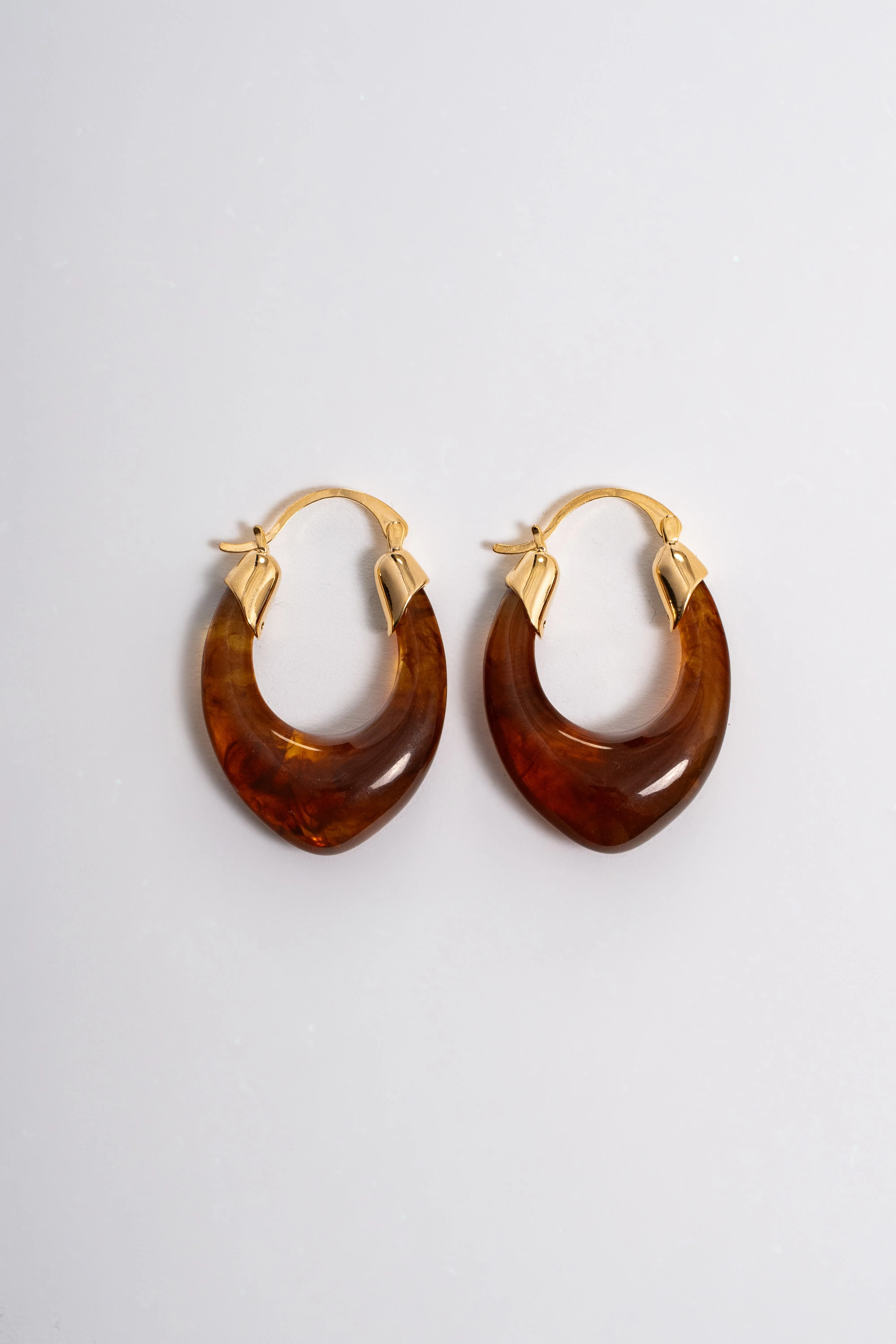 Brown Cielo Marble Earrings sold by JLUXLABEL