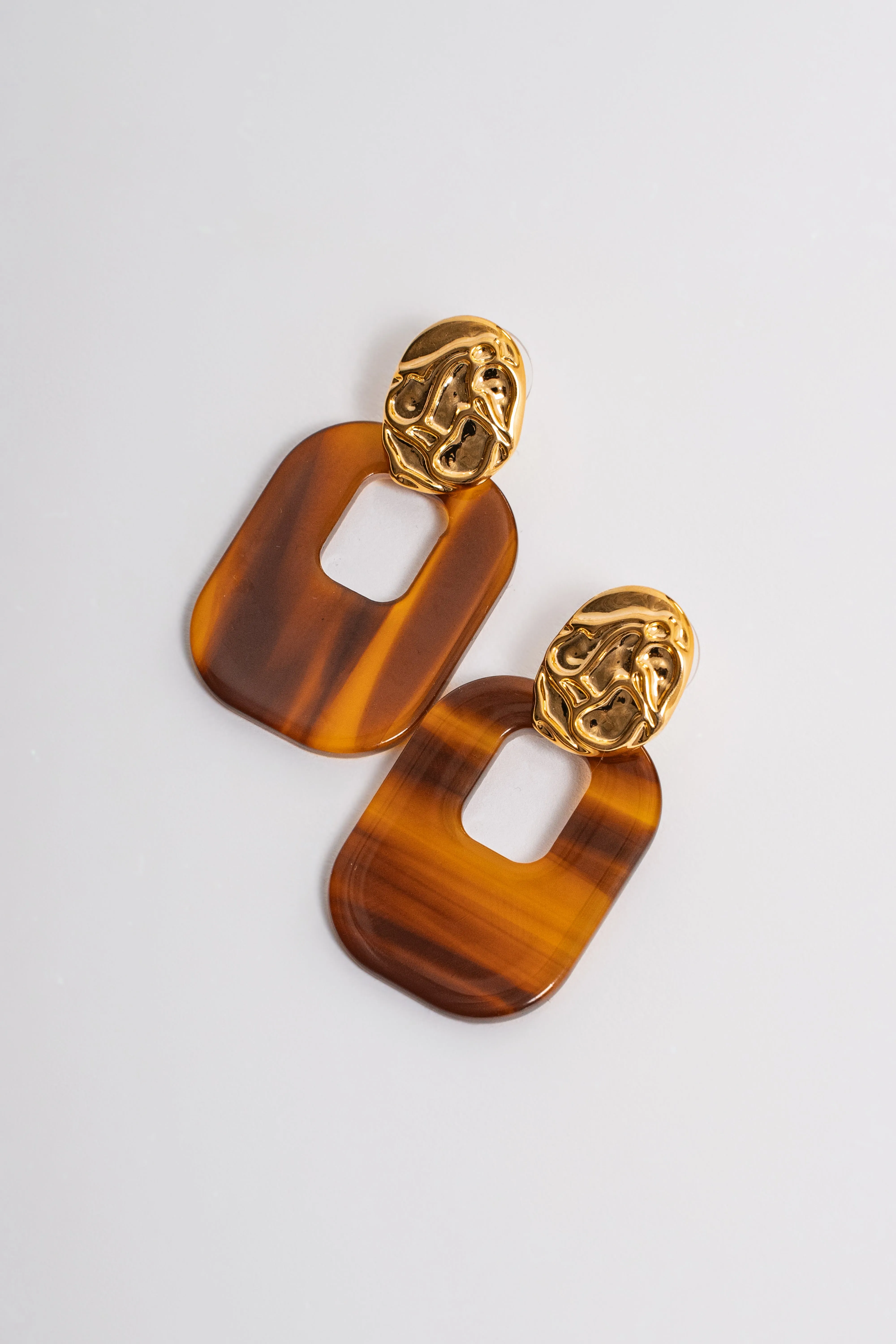 Brown Ola Marble Earrings sold by JLUXLABEL product image thumbnail 2