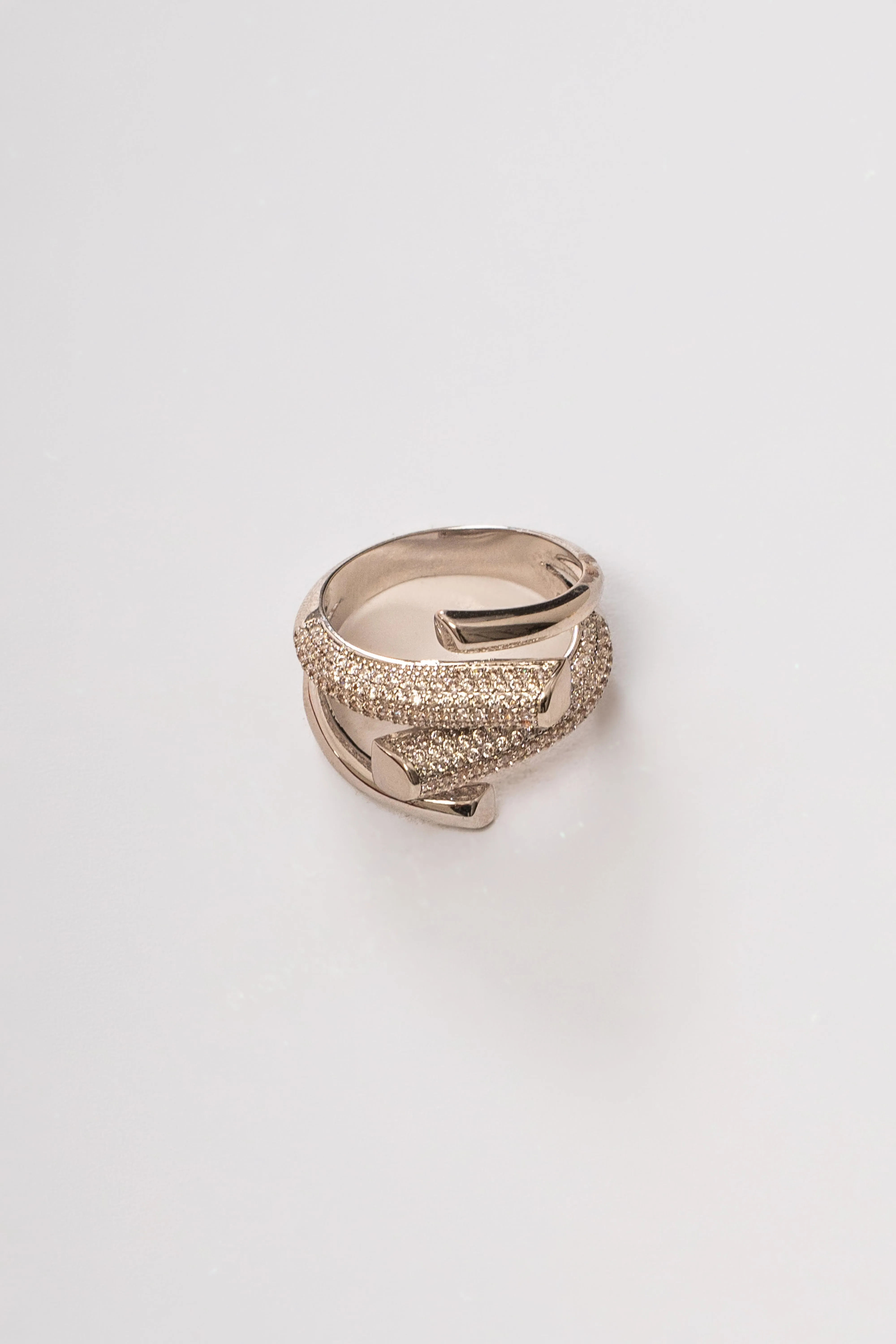 Silver Emme Paved Ring sold by JLUXLABEL product image thumbnail 2