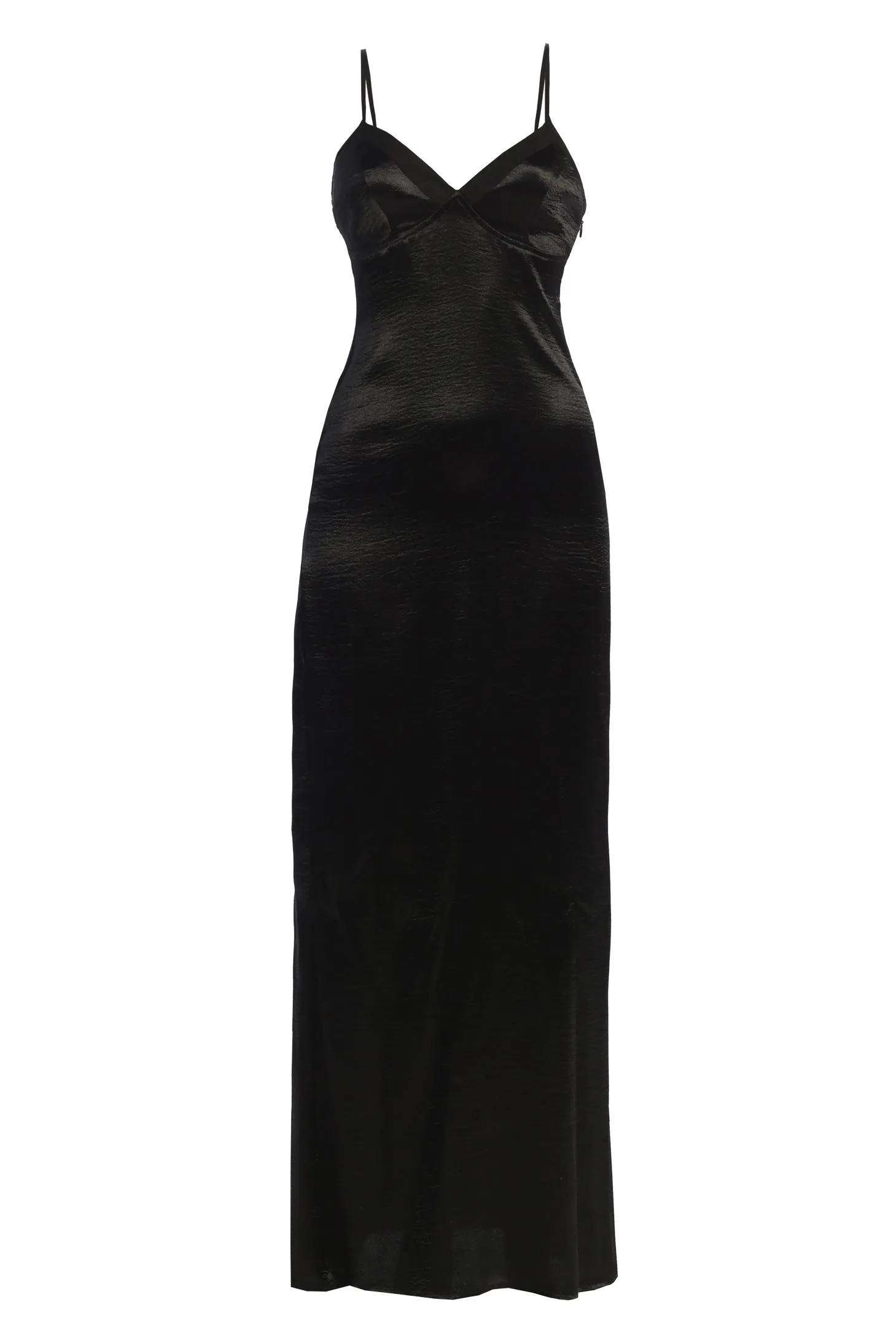 Black Surreal Satin Maxi Dress sold by JLUXLABEL product image thumbnail 2