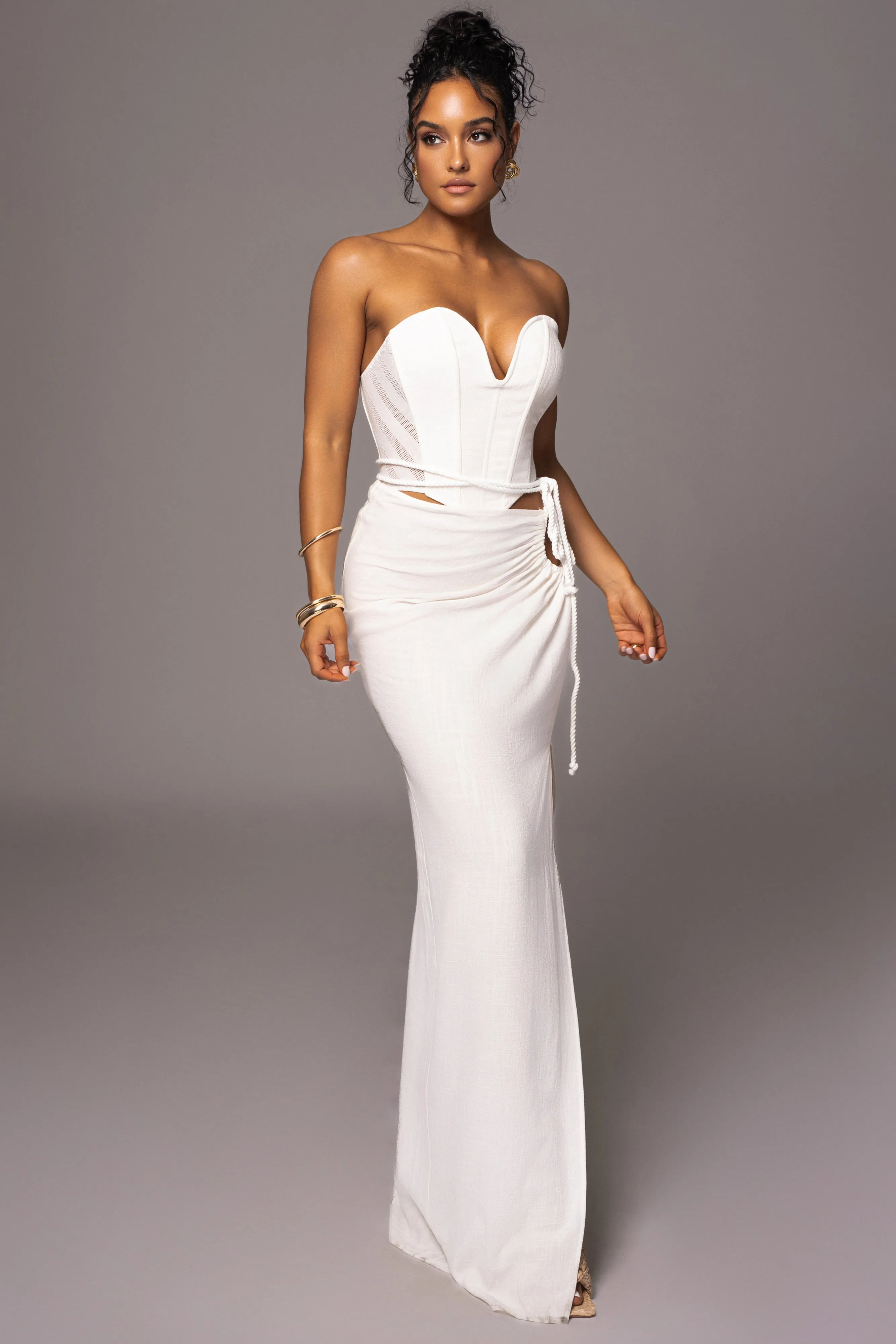 Ivory Destination Linen Skirt Set sold by JLUXLABEL