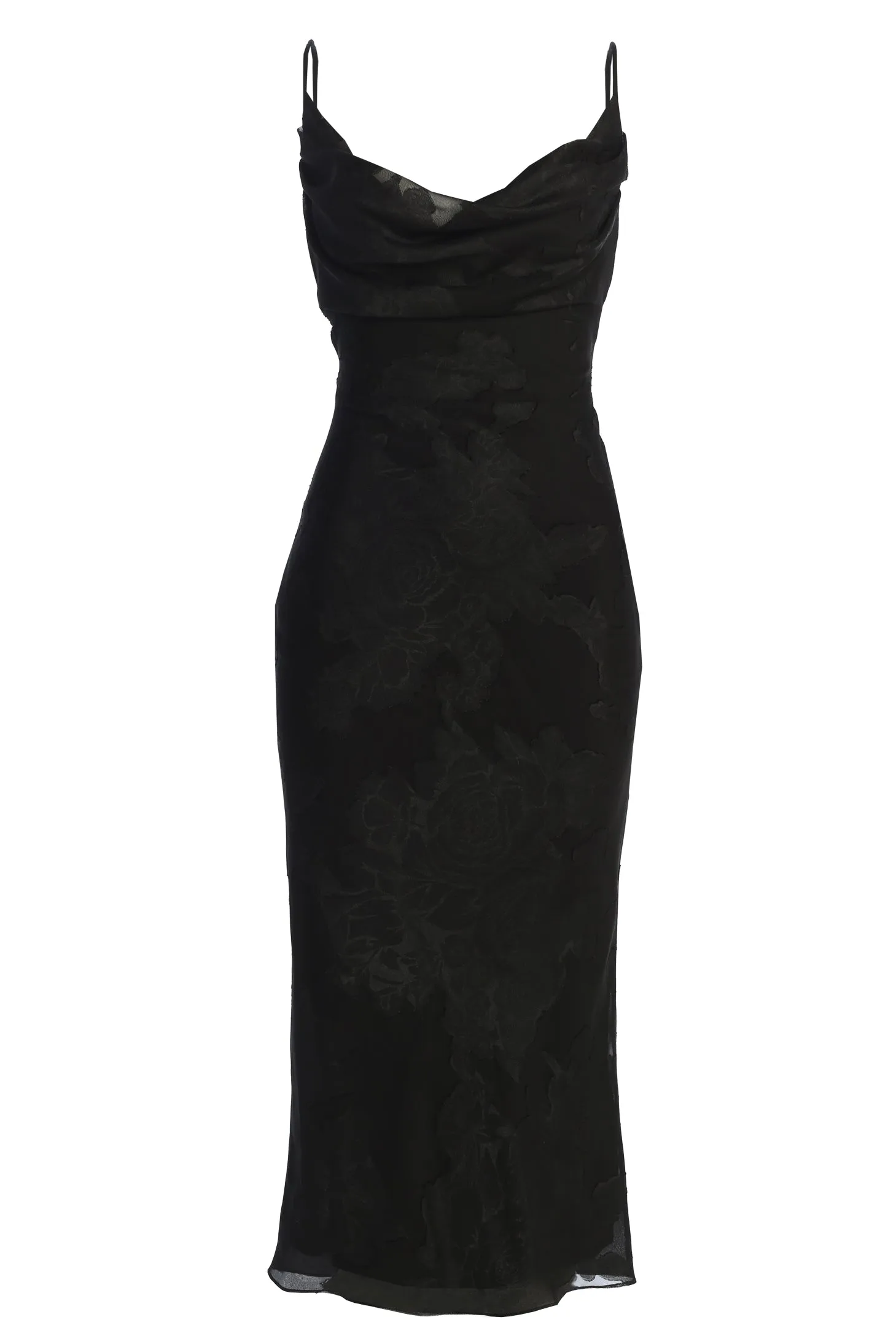Black Midnight Magic Midi Dress sold by JLUXLABEL product image thumbnail 3