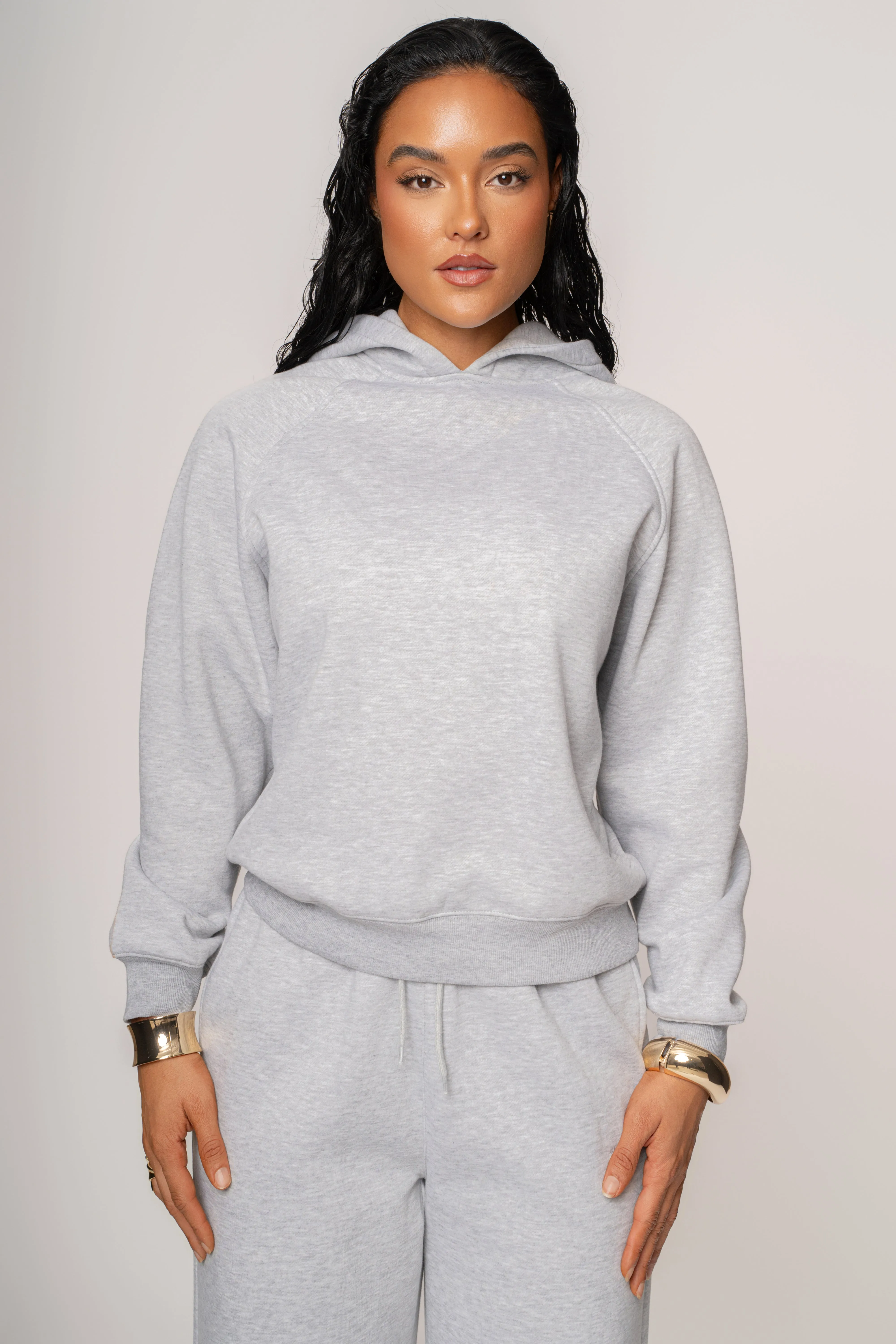 Heather Grey JLUXLABEL Logo Pullover Hoodie sold by JLUXLABEL product image thumbnail 5