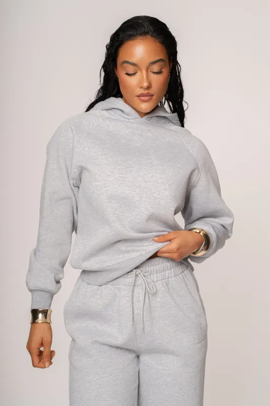 Heather Grey JLUXLABEL Logo Pullover Hoodie sold by JLUXLABEL
