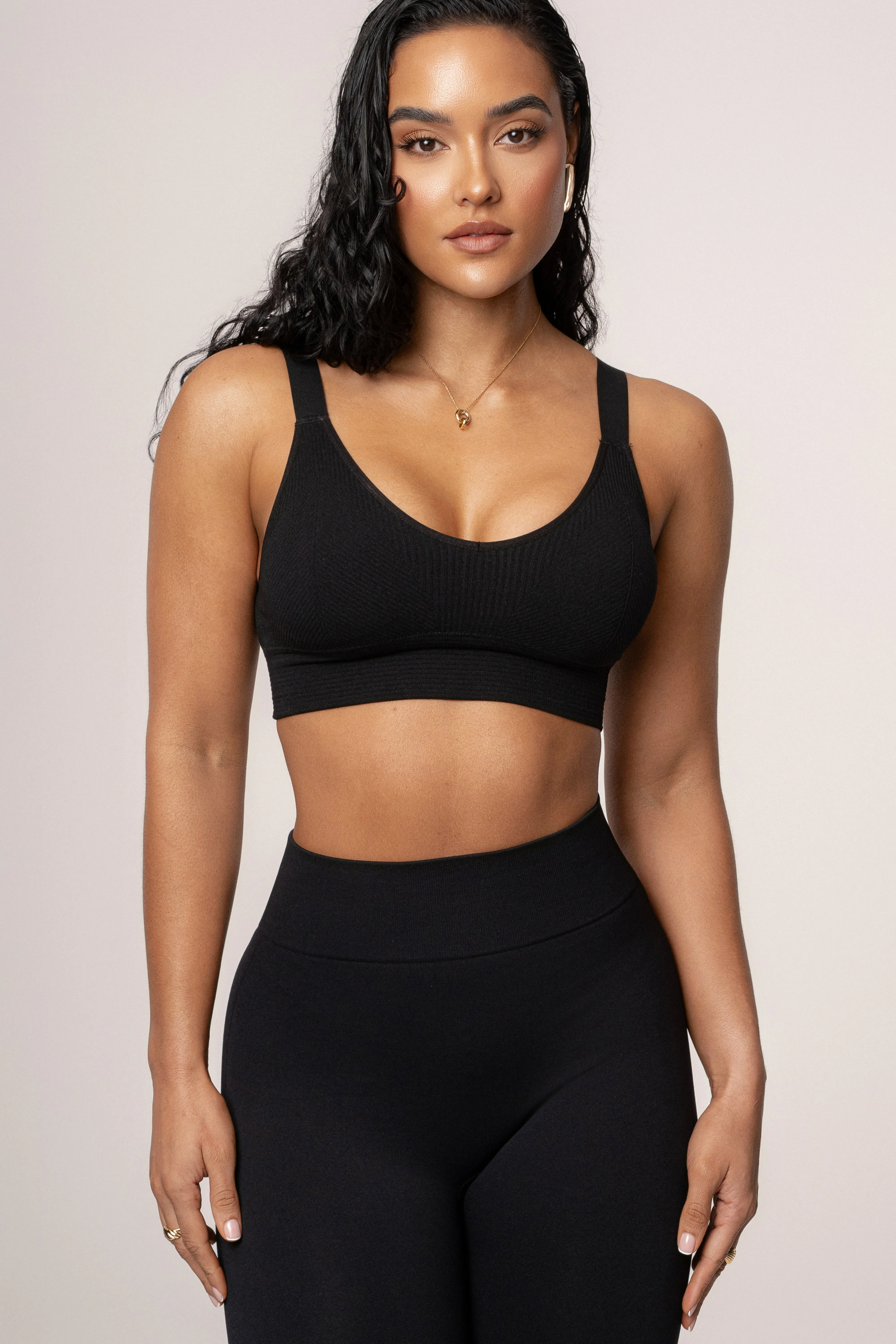 Black New Flow Active Top sold by JLUXLABEL