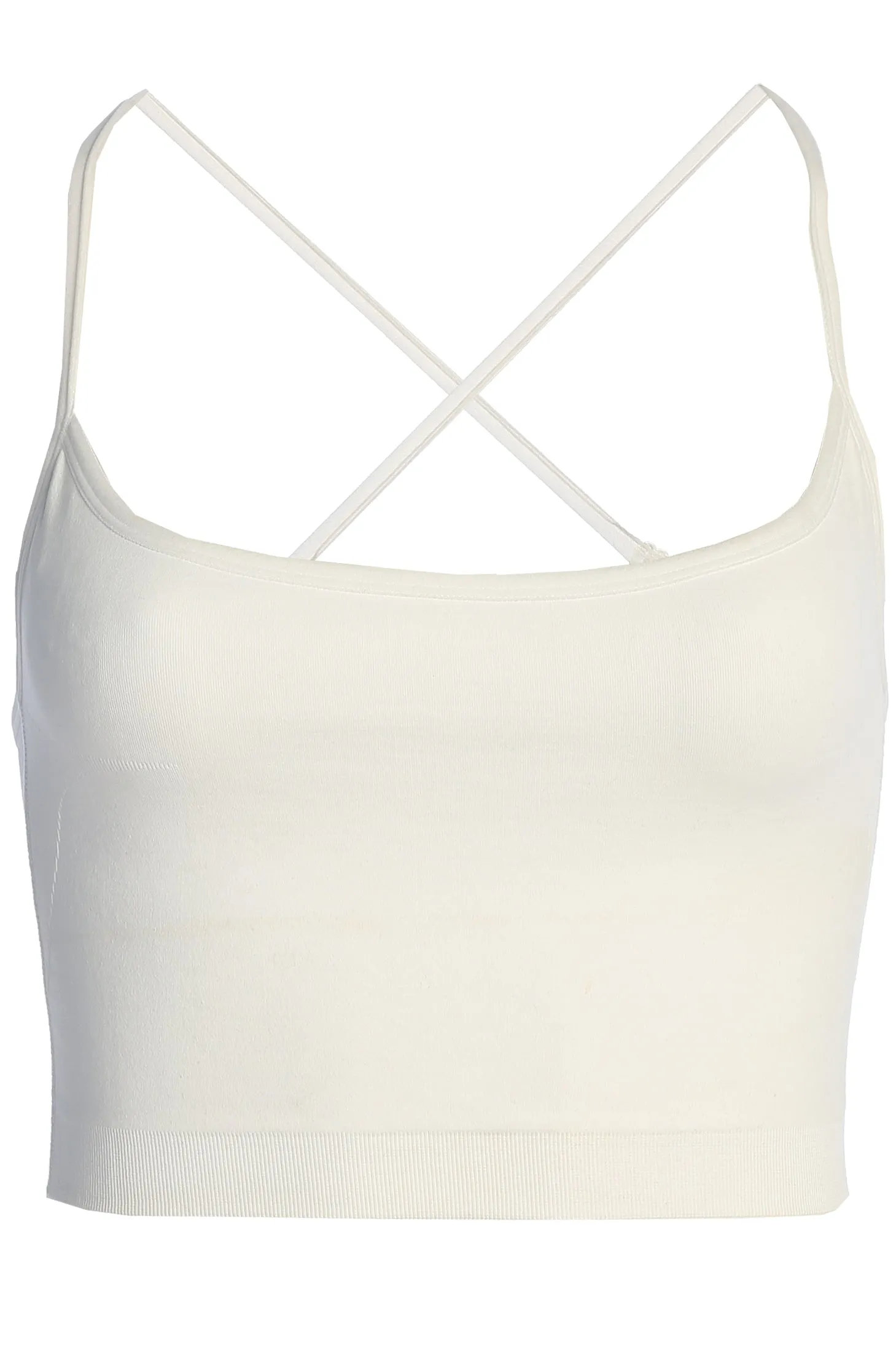 White Active Crop Top sold by JLUXLABEL product image thumbnail 3