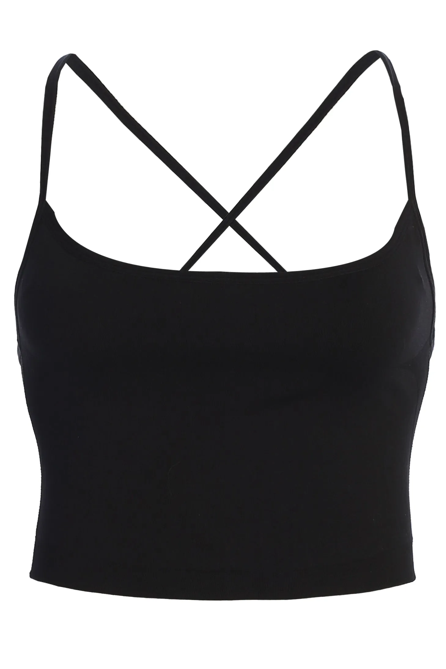 Black Active Crop Top sold by JLUXLABEL product image thumbnail 2