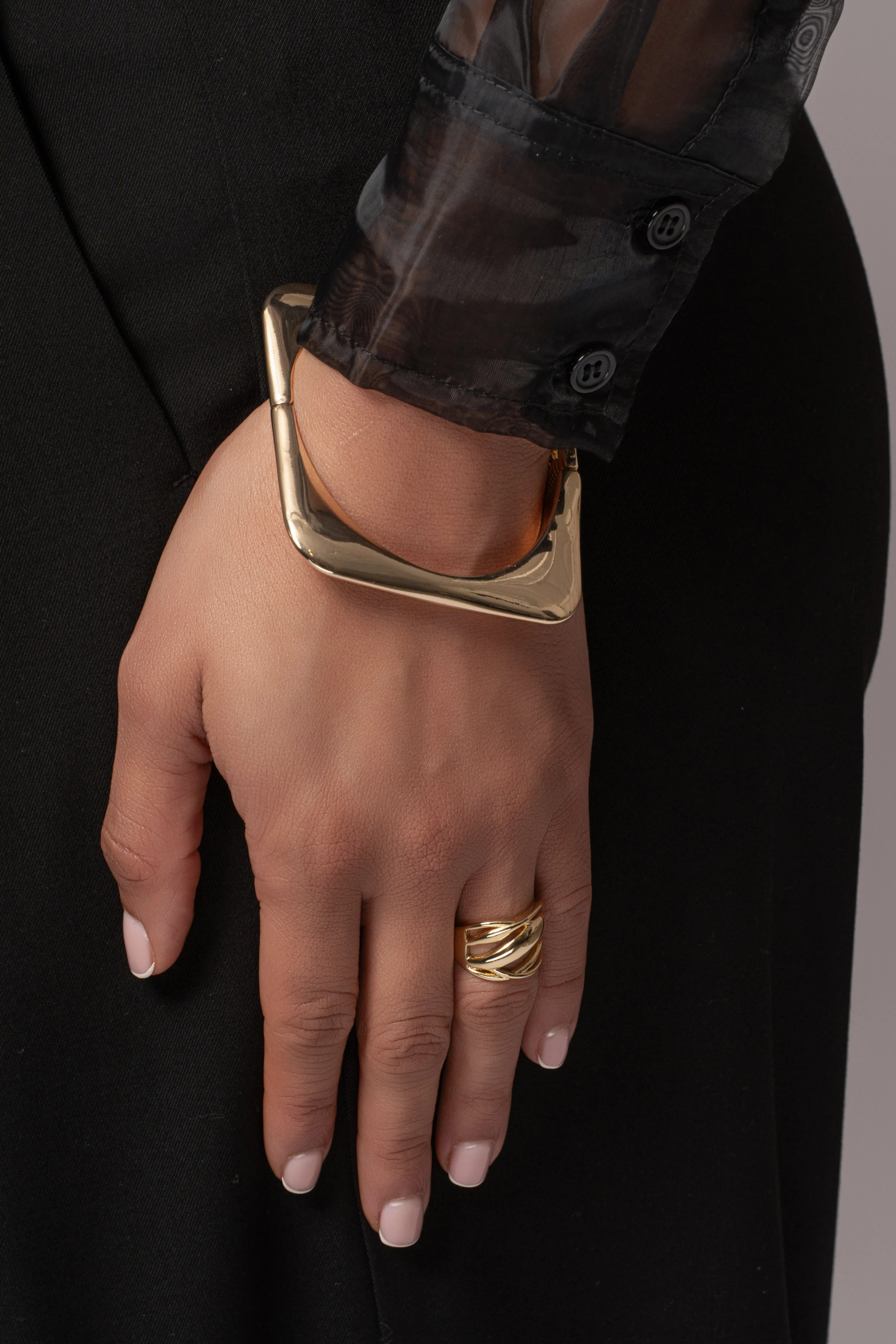 Gold Ciel Hinge Bracelet sold by JLUXLABEL