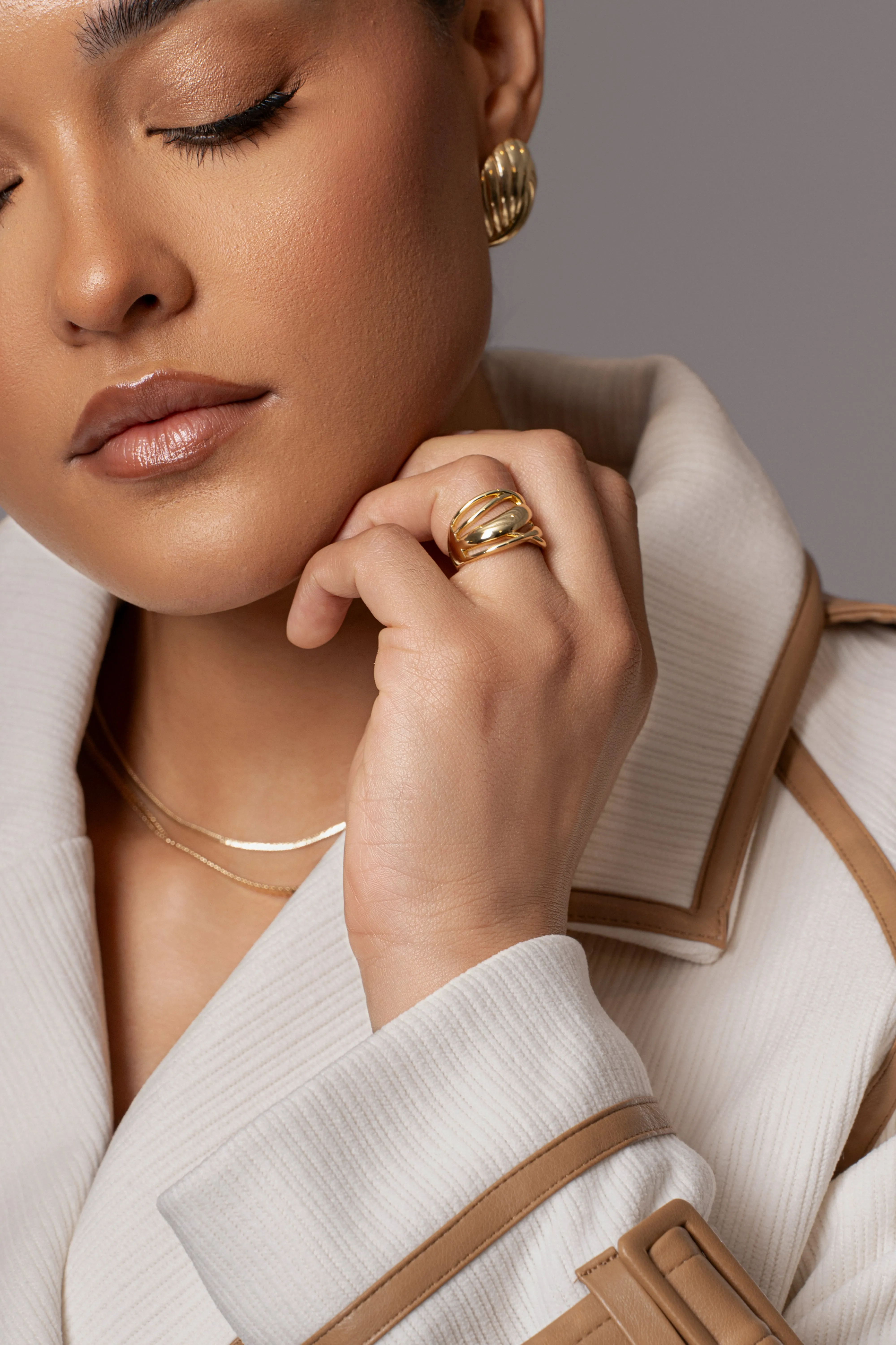 Gold Lania Ring sold by JLUXLABEL