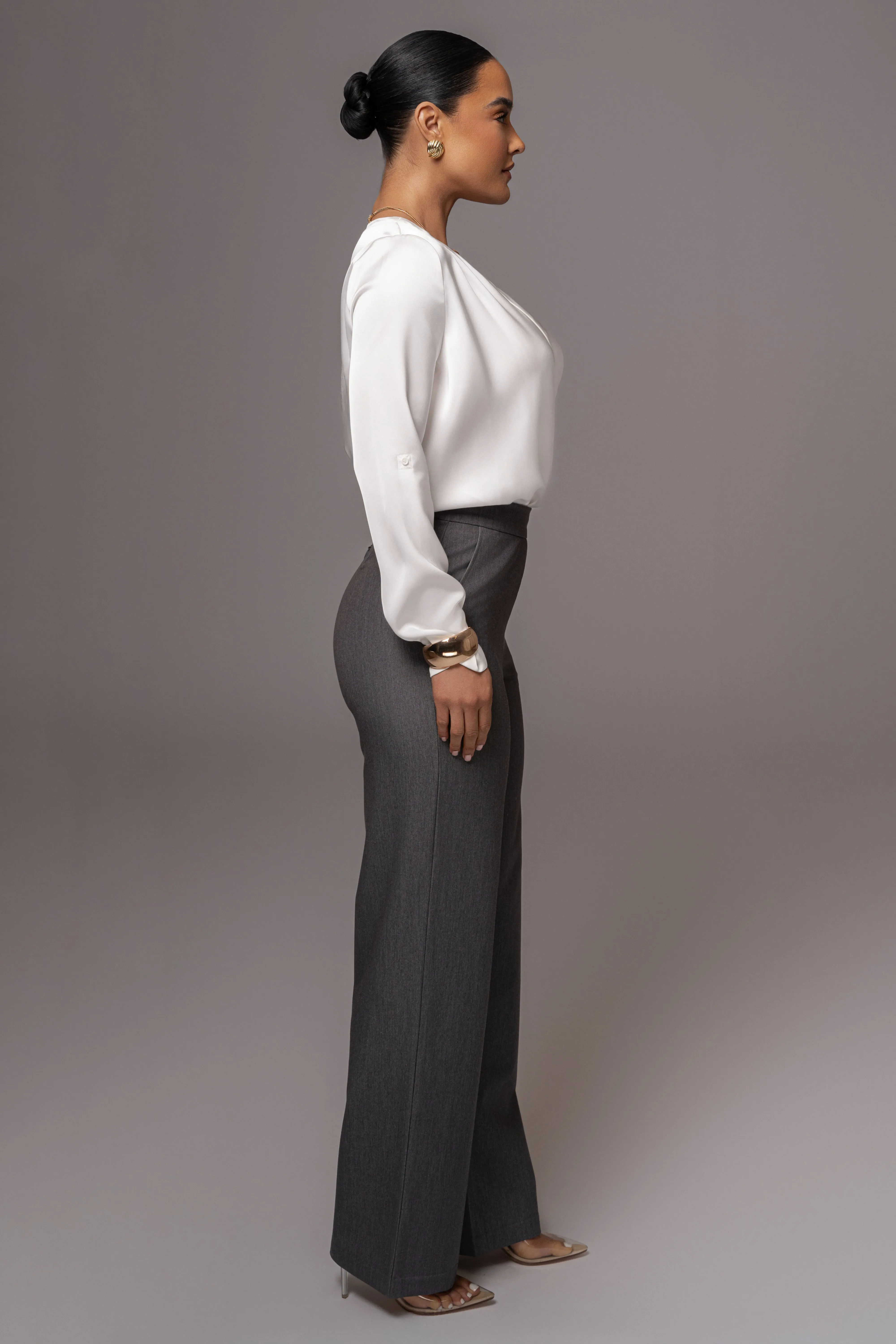 Grey Status Belted Pants sold by JLUXLABEL product image thumbnail 5