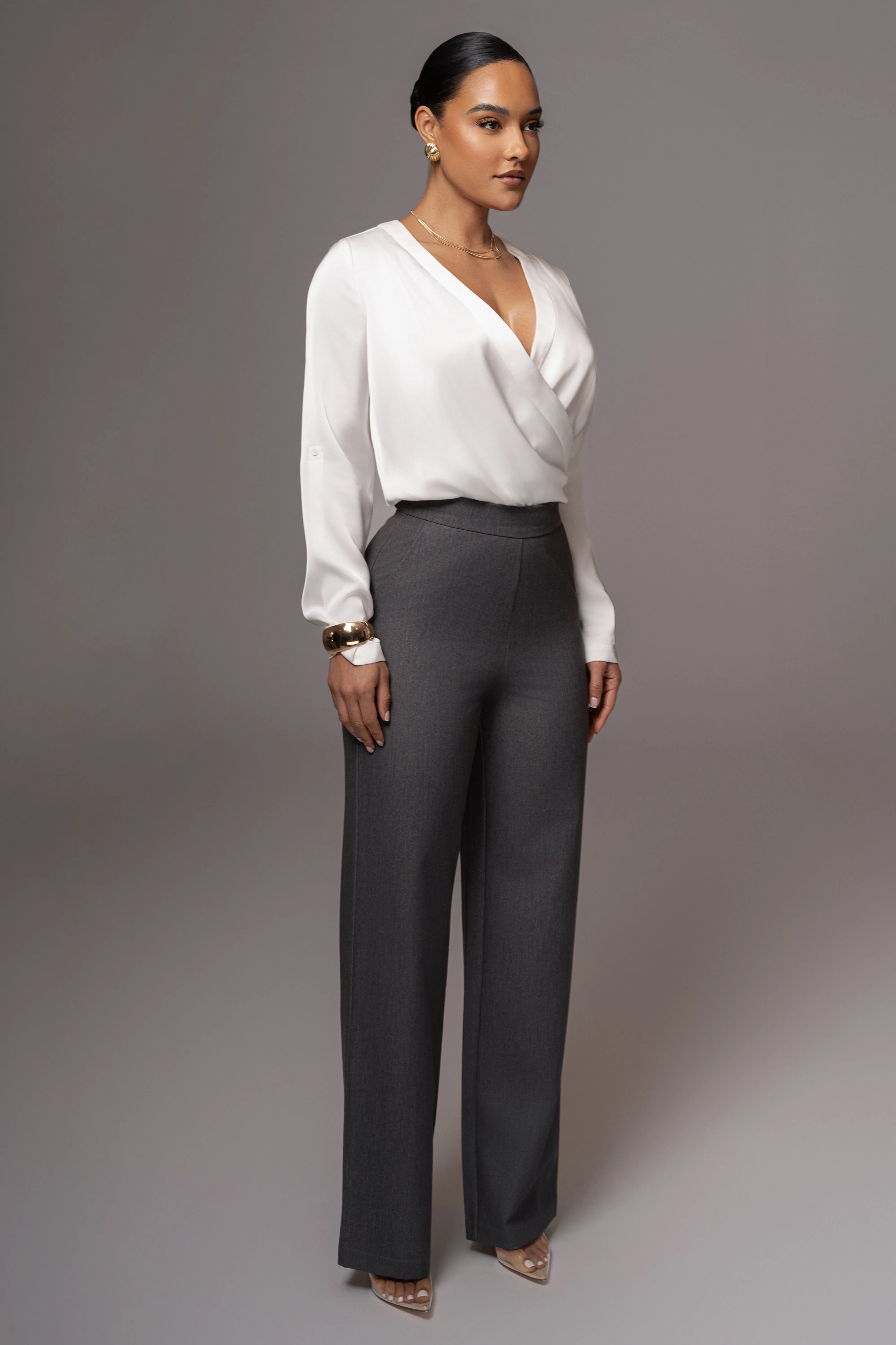 Grey Status Belted Pants sold by JLUXLABEL product image thumbnail 4