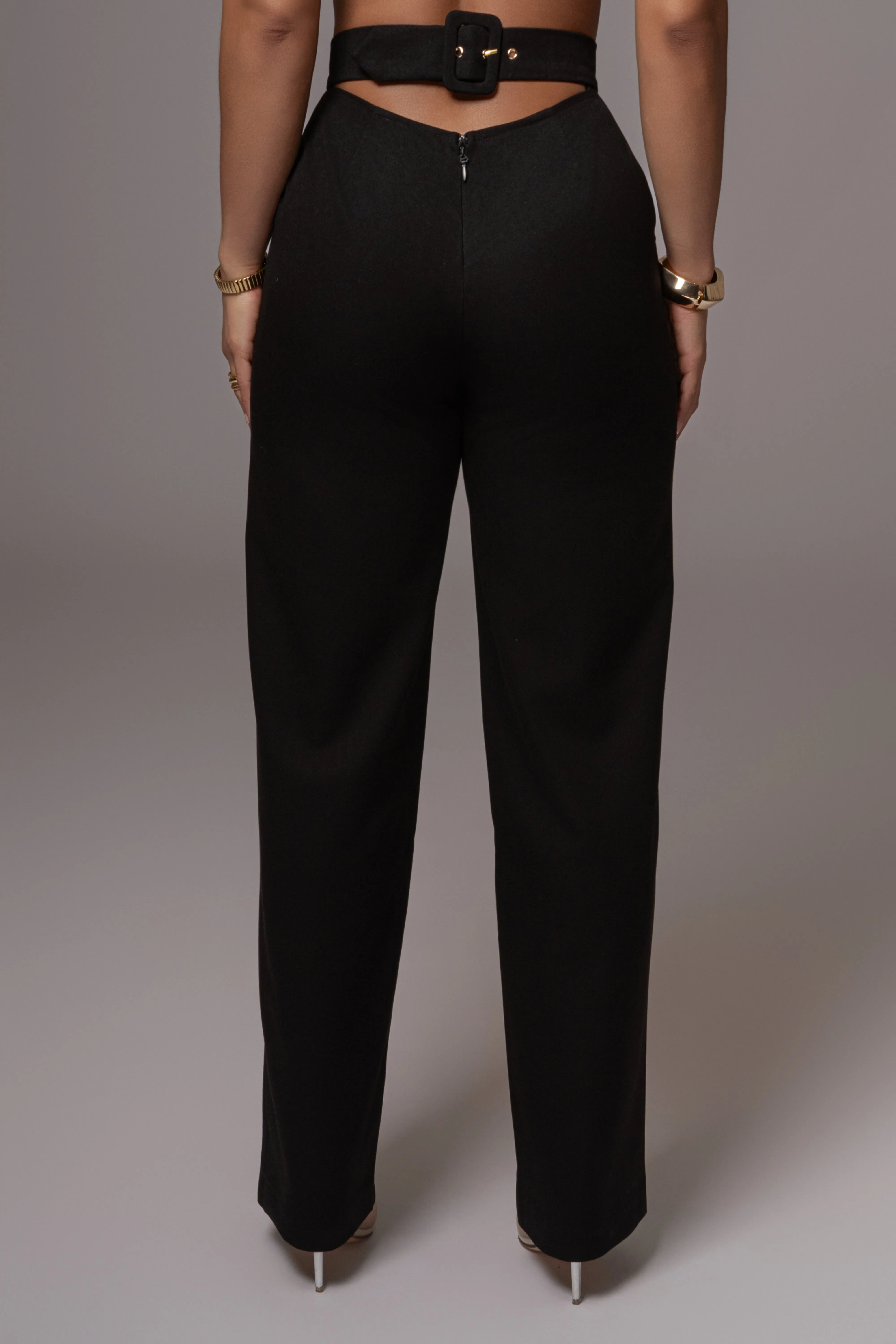 Black Status Belted Pants sold by JLUXLABEL product image thumbnail 2