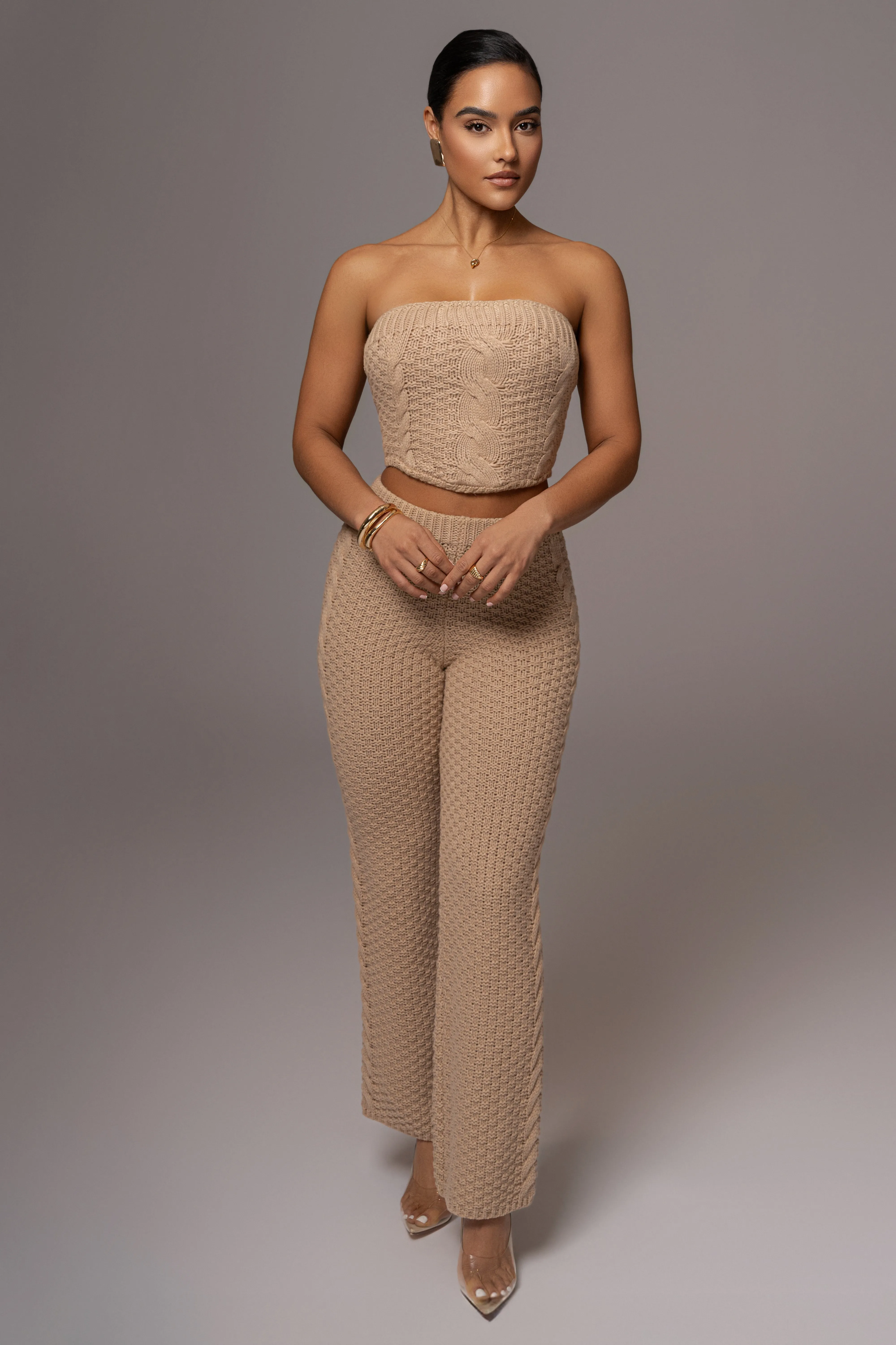 Beige Madison Knit Pants sold by JLUXLABEL product image thumbnail 5