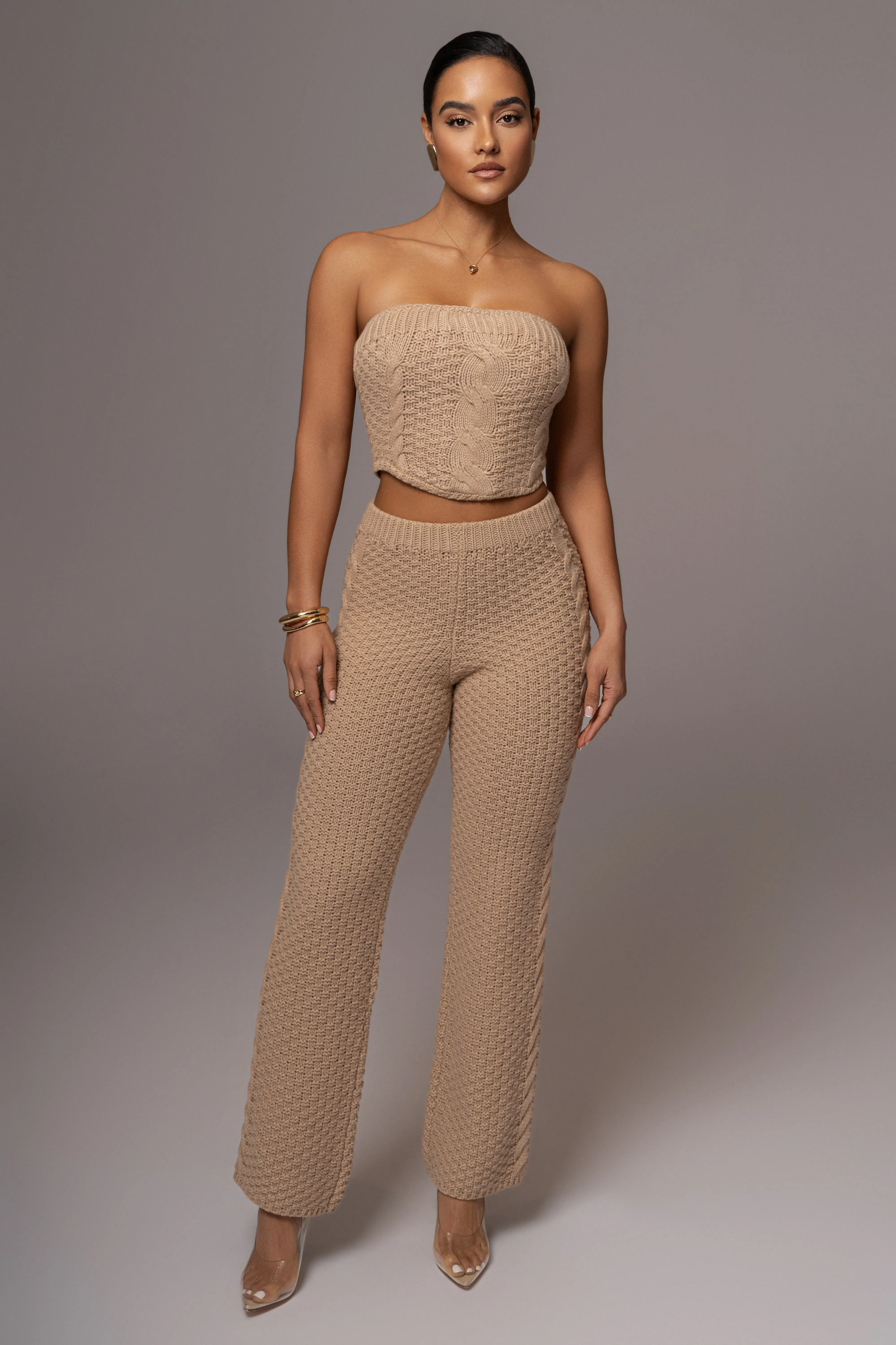 Beige Madison Knit Pants sold by JLUXLABEL product image thumbnail 4