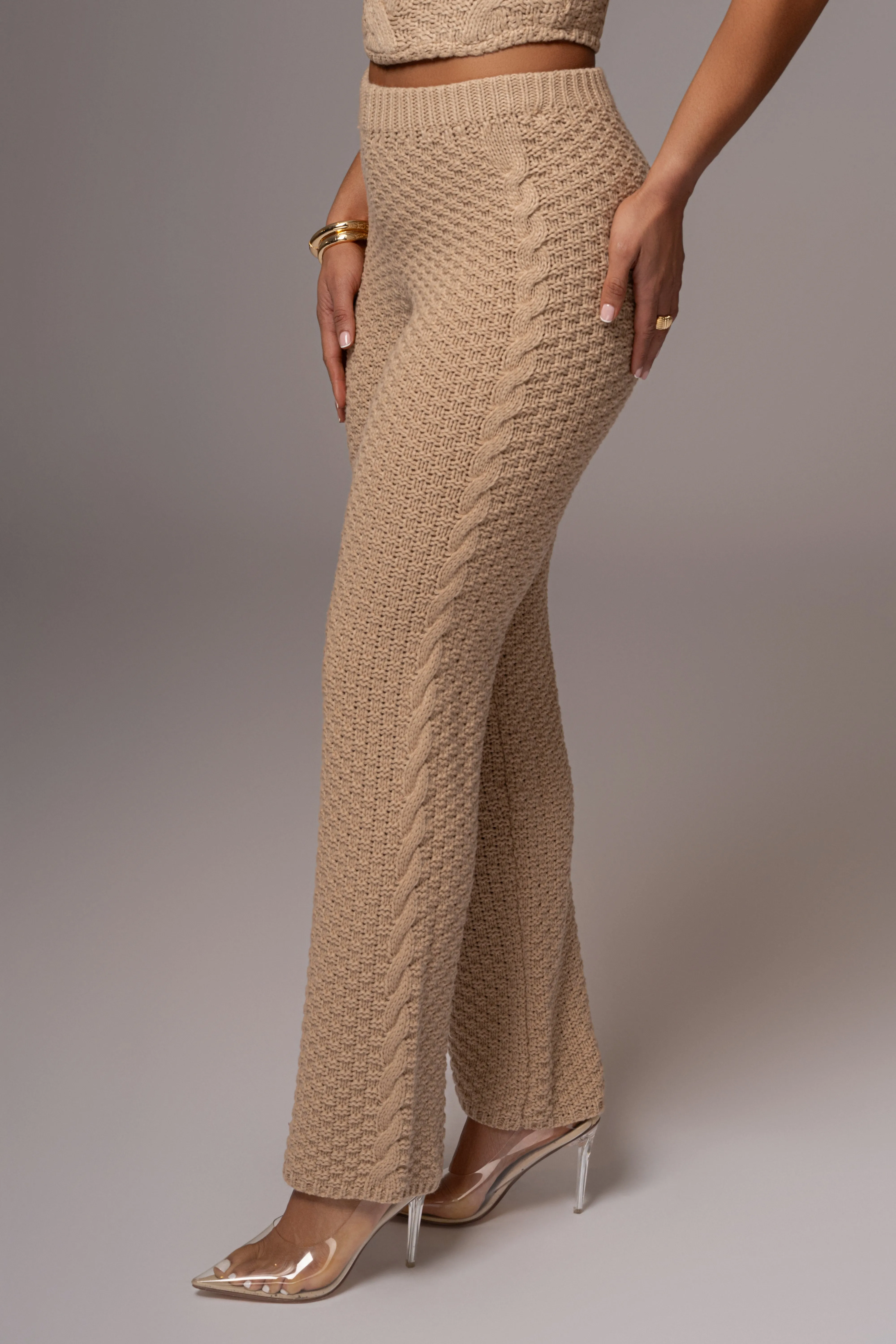 Beige Madison Knit Pants sold by JLUXLABEL product image thumbnail 2