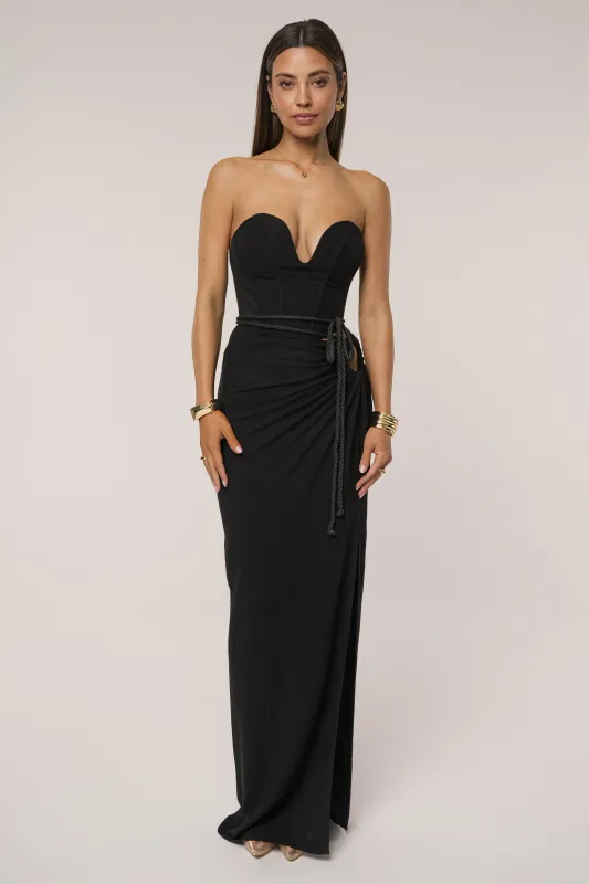 Black Destination Linen Skirt Set sold by JLUXLABEL
