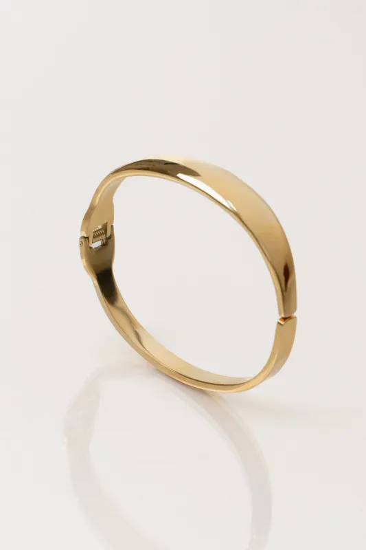 Gold Andi Hinge Bracelet sold by JLUXLABEL