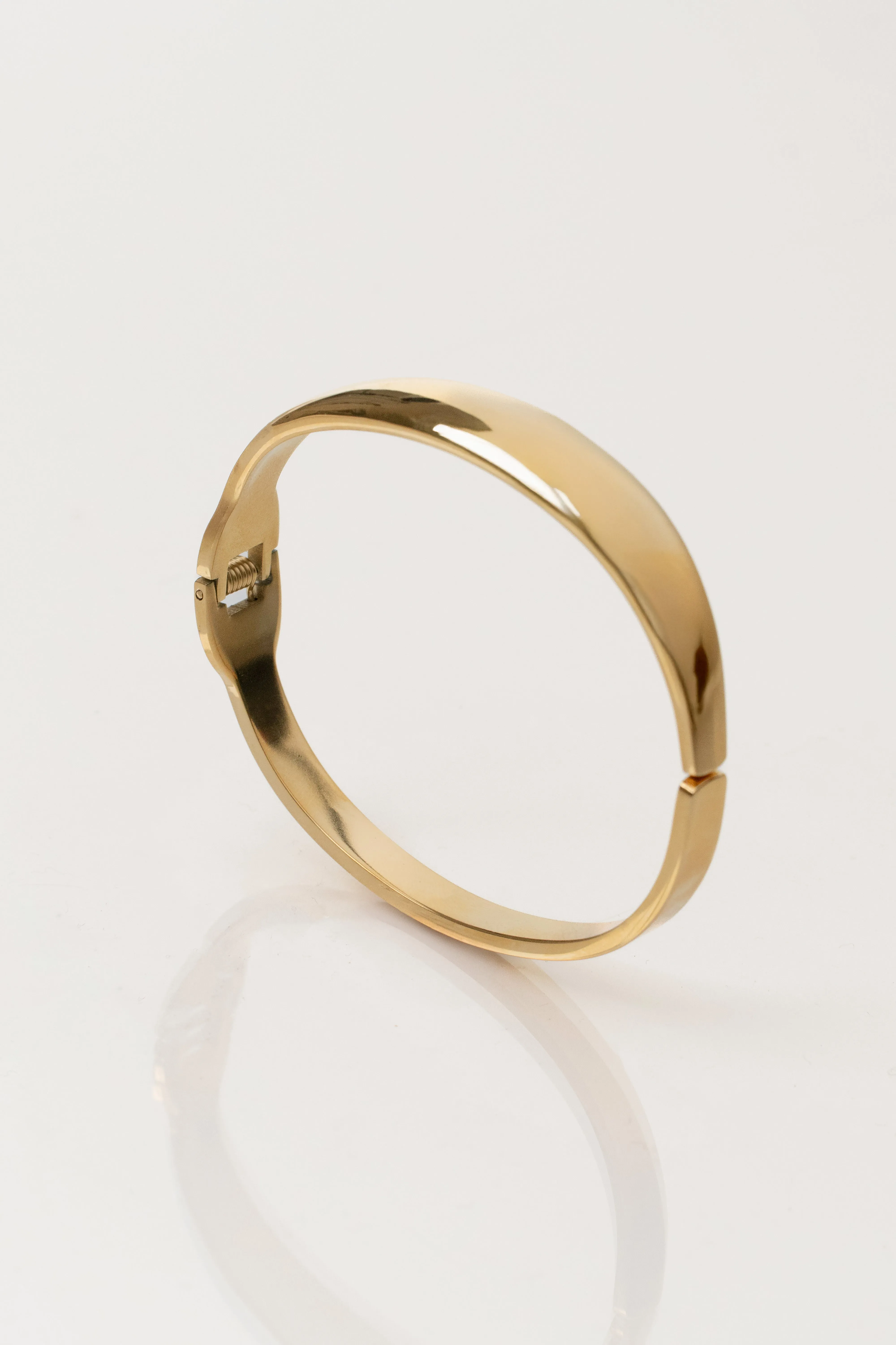 Gold Andi Hinge Bracelet sold by JLUXLABEL