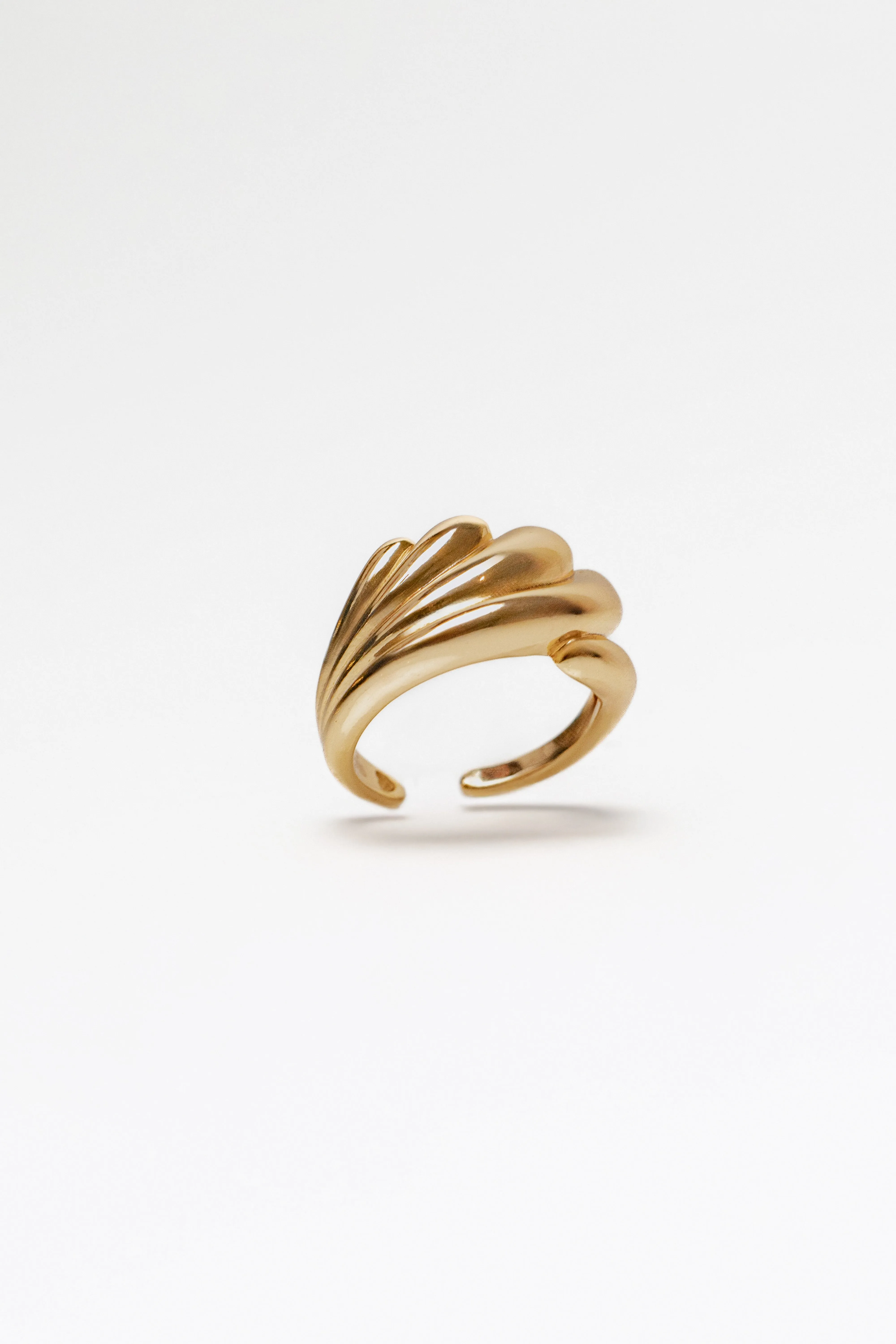 Gold New Waves Ring sold by JLUXLABEL
