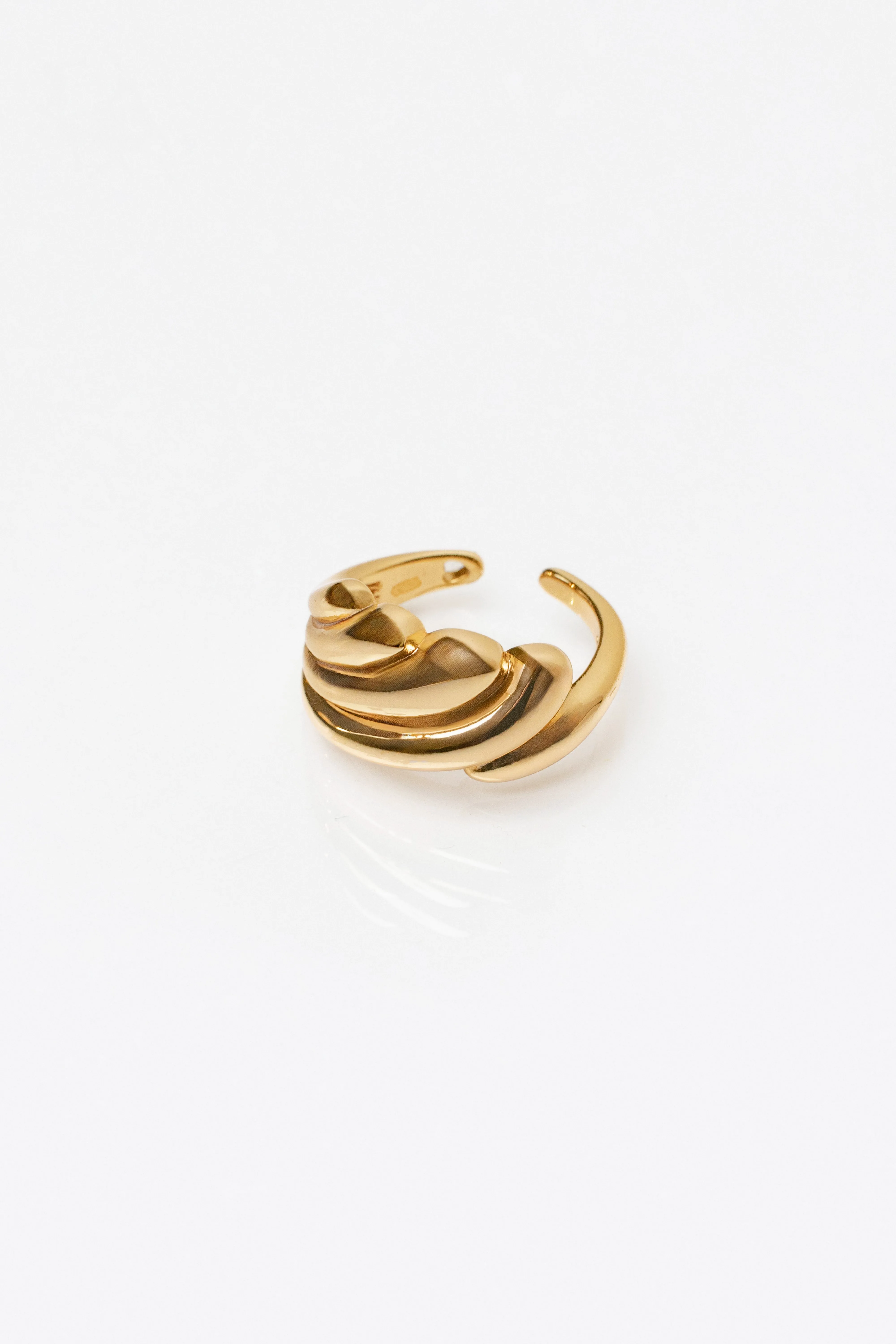Gold New Waves Ring sold by JLUXLABEL product image thumbnail 3