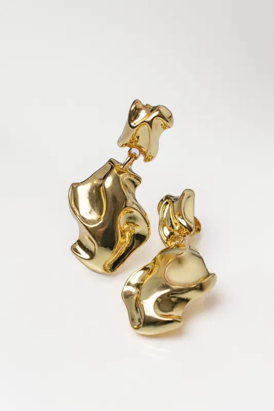 Gold Lena Dangle Earrings sold by JLUXLABEL