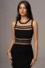 Black Jianna Striped Maxi Dress sold by JLUXLABEL