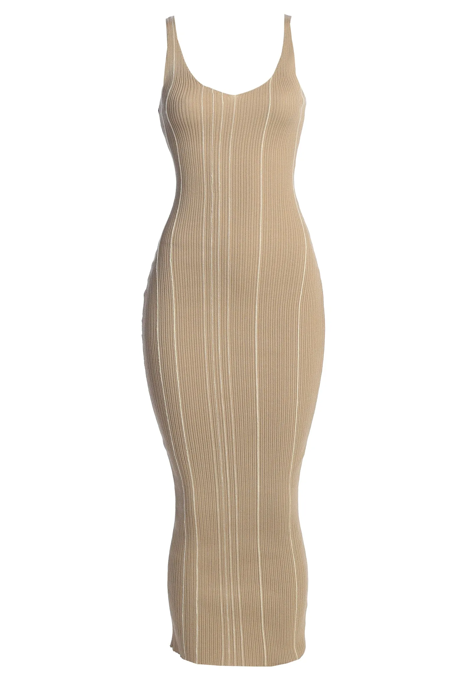 Beige Sammi Seamed Maxi Dress sold by JLUXLABEL product image thumbnail 2