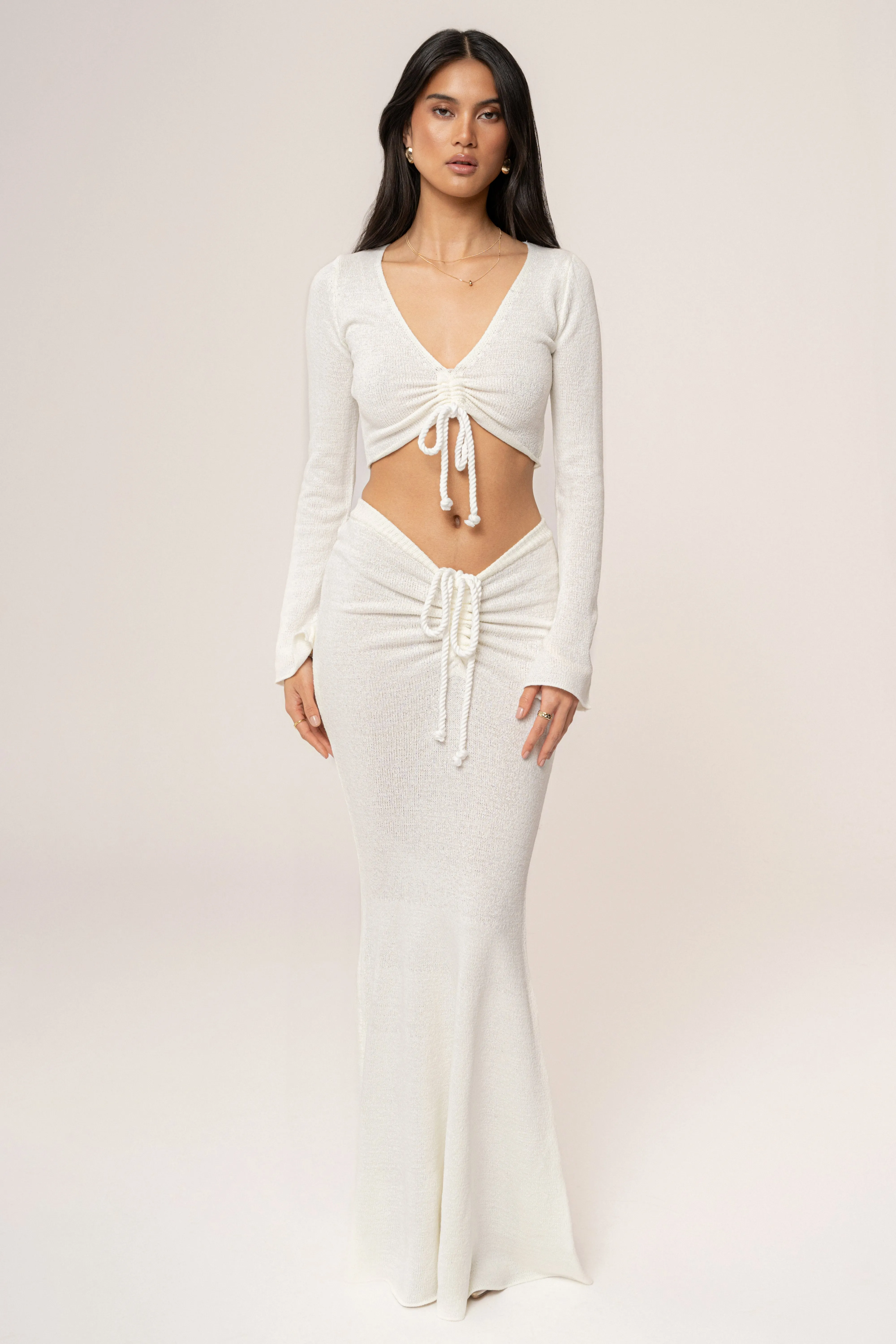 Ivory Resort Two-Piece Skirt Set sold by JLUXLABEL product image thumbnail 3