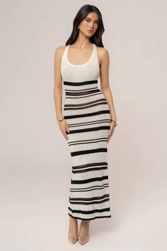 Ivory Santorini Halter Maxi Dress sold by JLUXLABEL