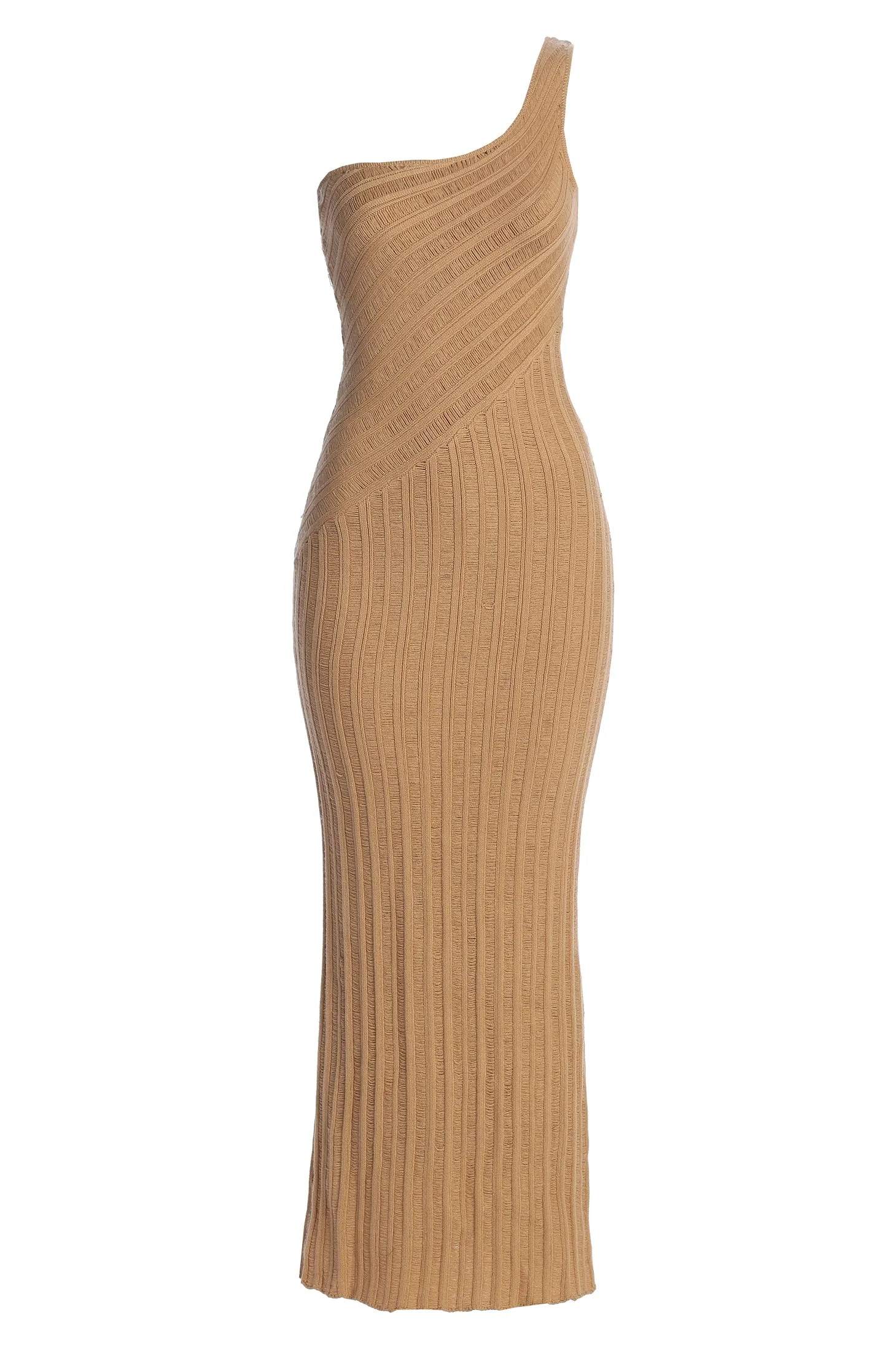 Tan Fringe Knit Maxi Dress sold by JLUXLABEL product image thumbnail 2