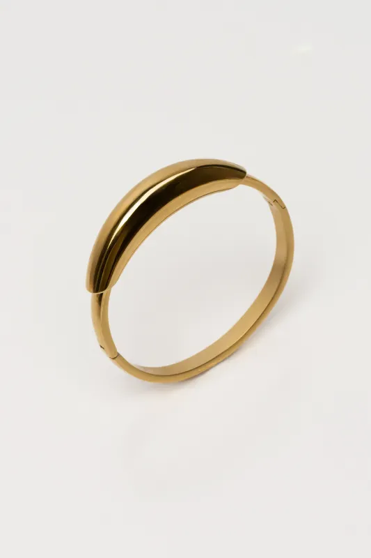 Gold Roxxy Hinge Bracelet made by JLUXLABEL