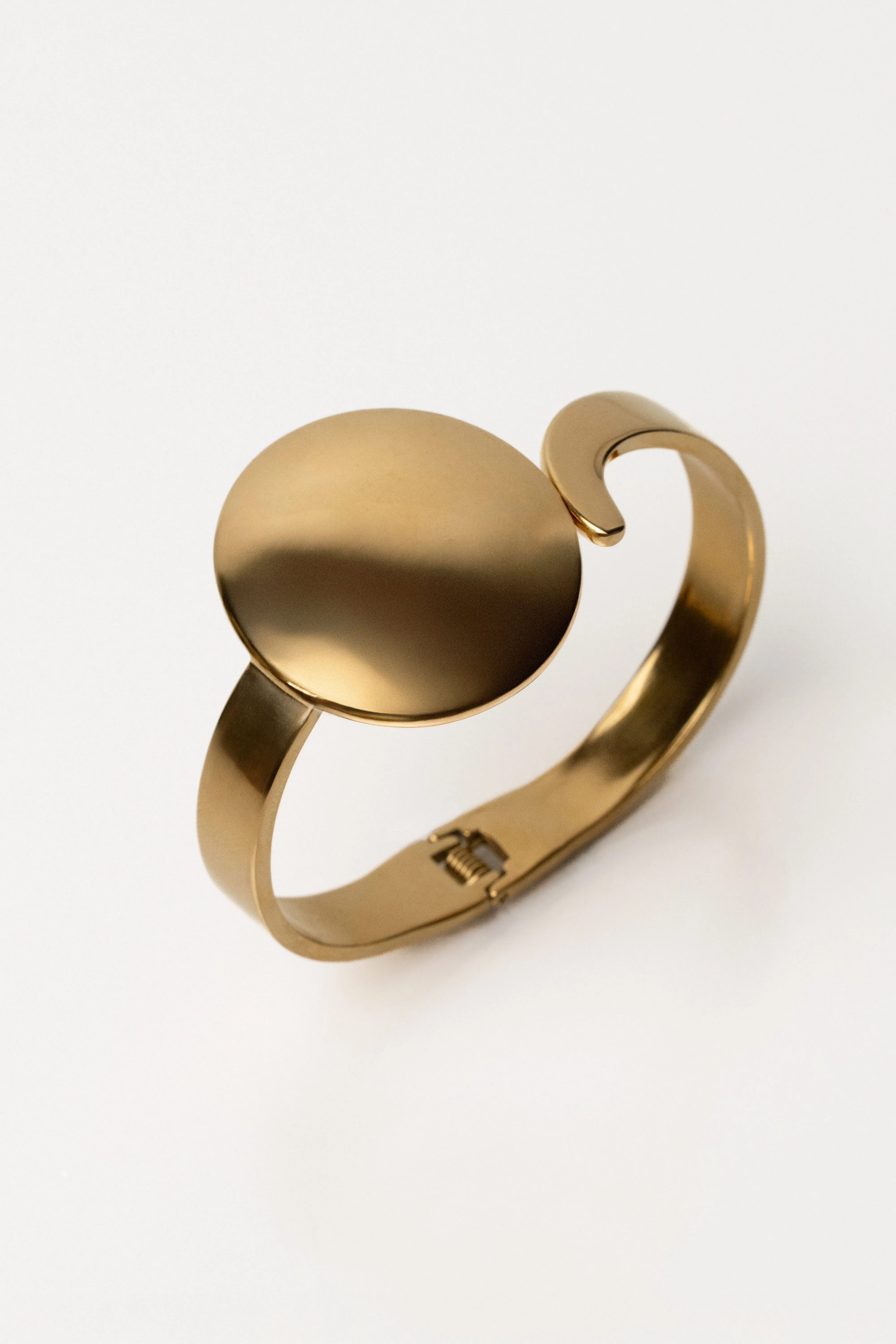 Gold Lola Hinge Bracelet sold by JLUXLABEL