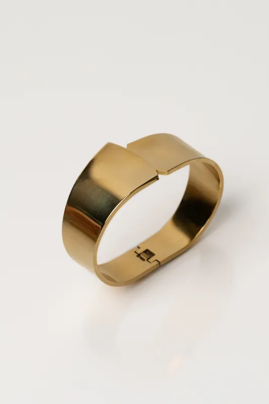 Gold Baha Hinge Bracelet sold by JLUXLABEL
