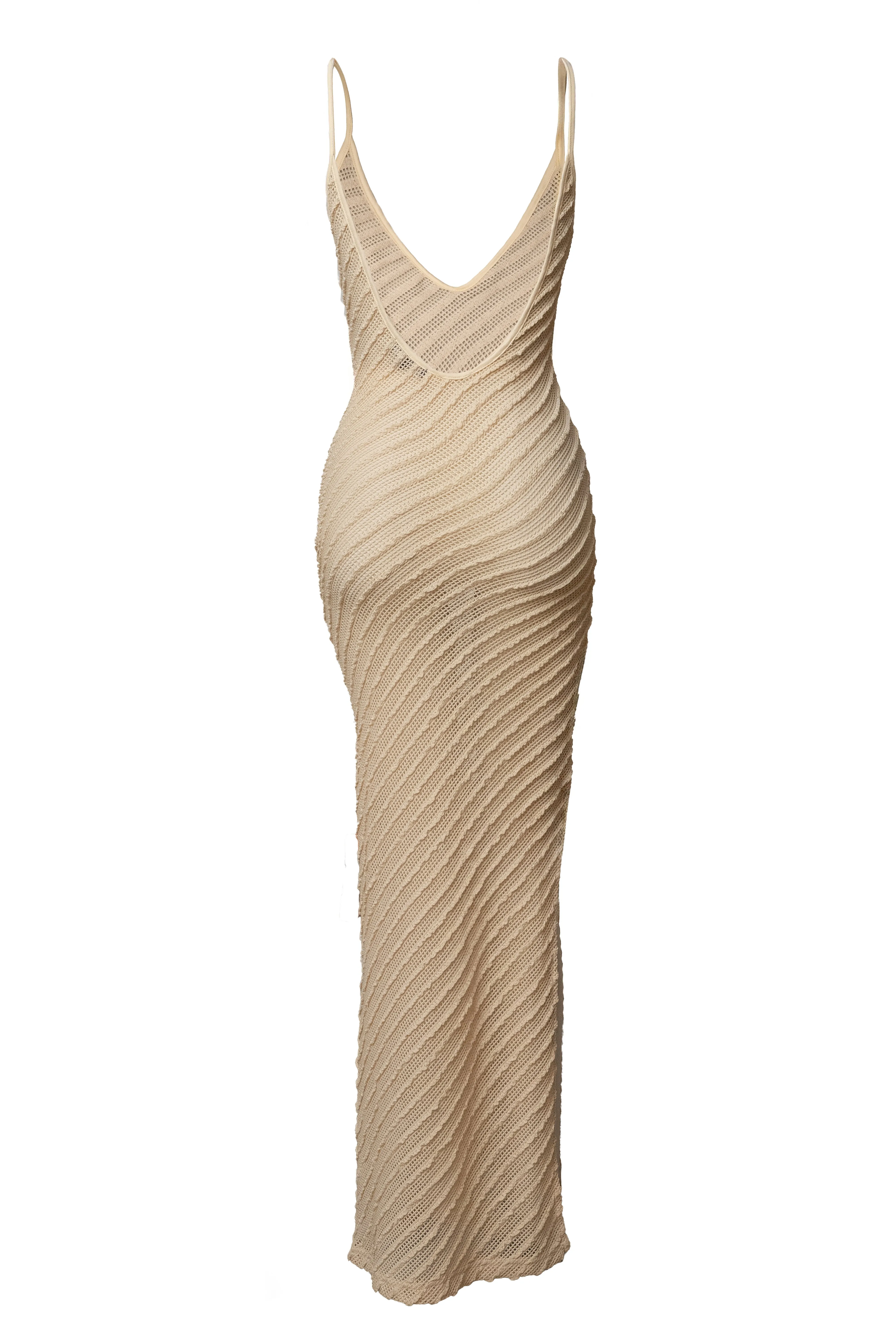 Natural Mika Sheer Knit Dress sold by JLUXLABEL product image thumbnail 2