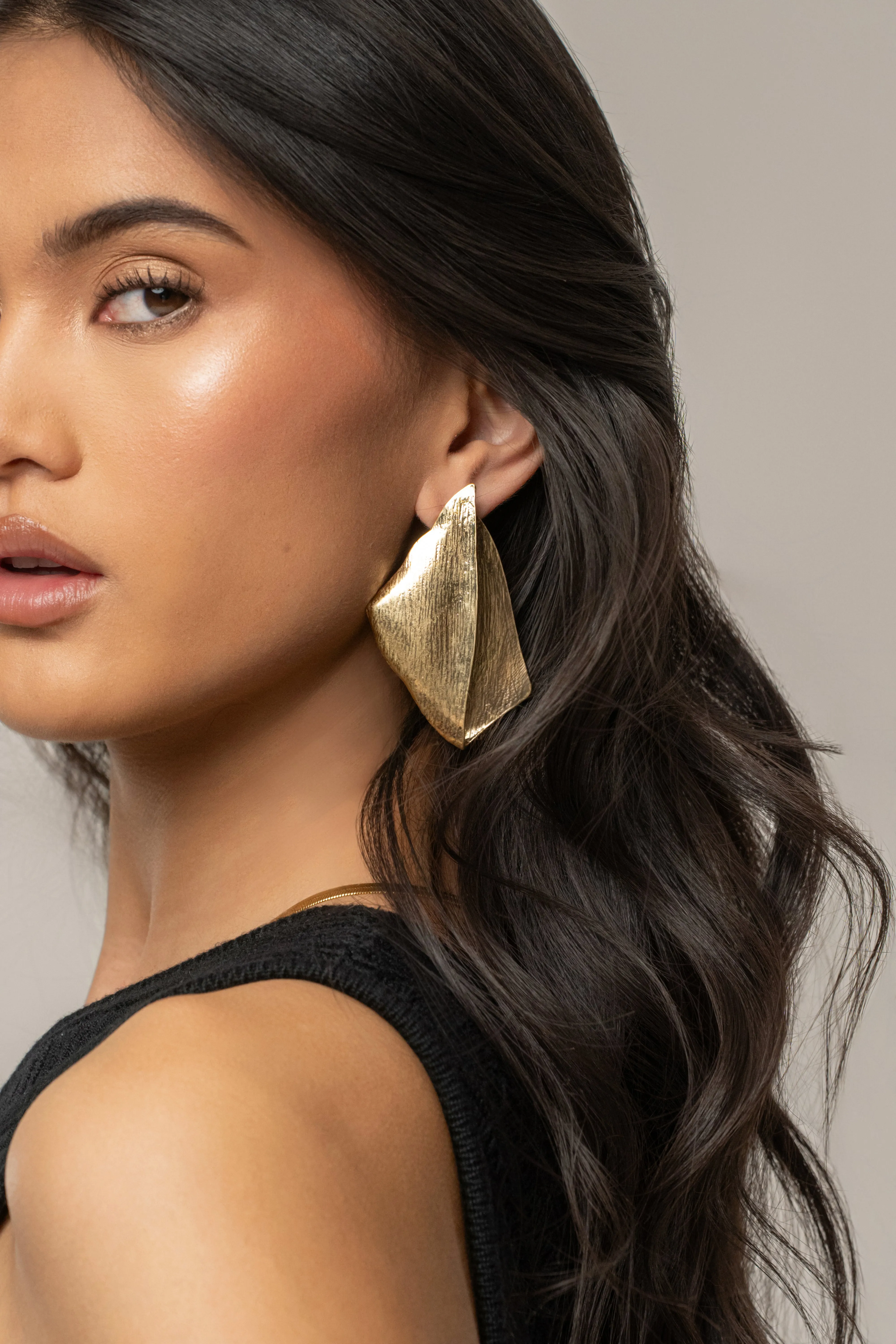 Gold Lumi Earrings sold by JLUXLABEL