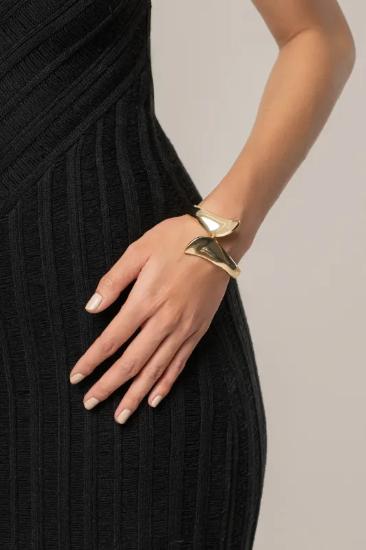 Gold Piper Hinge Bracelet sold by JLUXLABEL