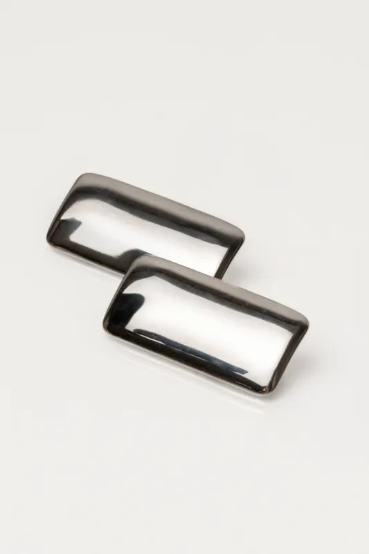 Silver Hazel Rectangle Earrings sold by JLUXLABEL