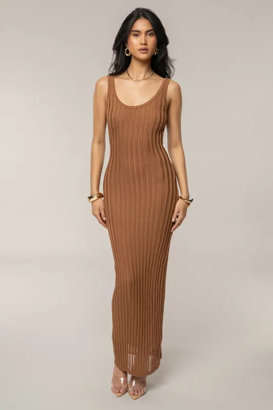 Pecan Beverly Hills Maxi Dress sold by JLUXLABEL