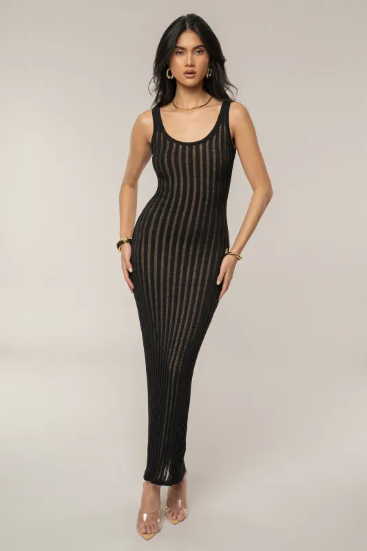 Black Beverly Hills Maxi Dress sold by JLUXLABEL