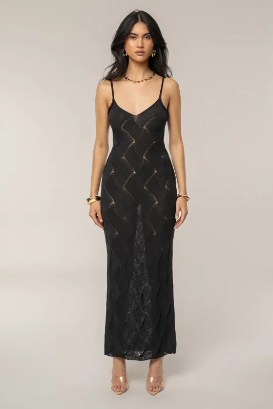 Black Betiana Maxi Dress sold by JLUXLABEL