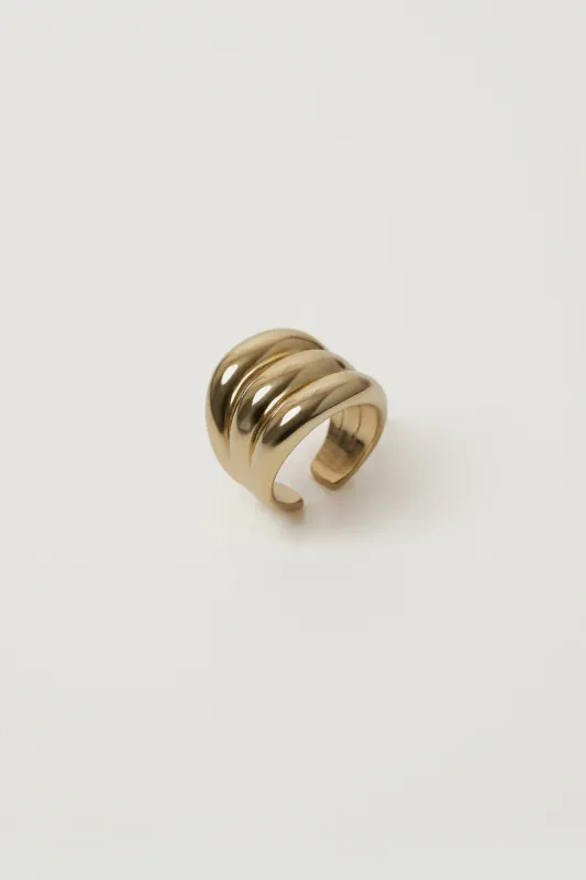 Gold Zen Stacked Ring sold by JLUXLABEL