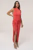 Orange Aubree Midi Dress sold by JLUXLABEL