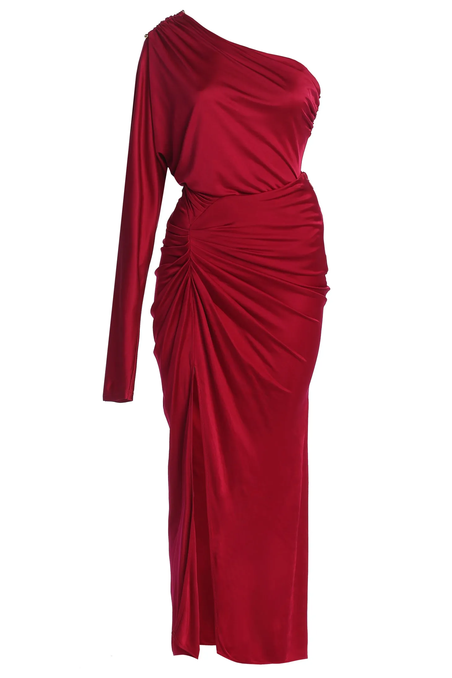 Berry Mira Drape Maxi Skirt sold by JLUXLABEL product image thumbnail 3