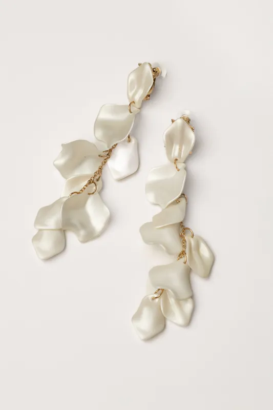 White Avelin Dangle Earrings sold by JLUXLABEL